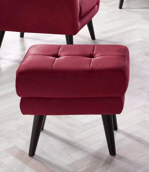 Home affaire Hocker "Hemmink" mit Knopfheftung