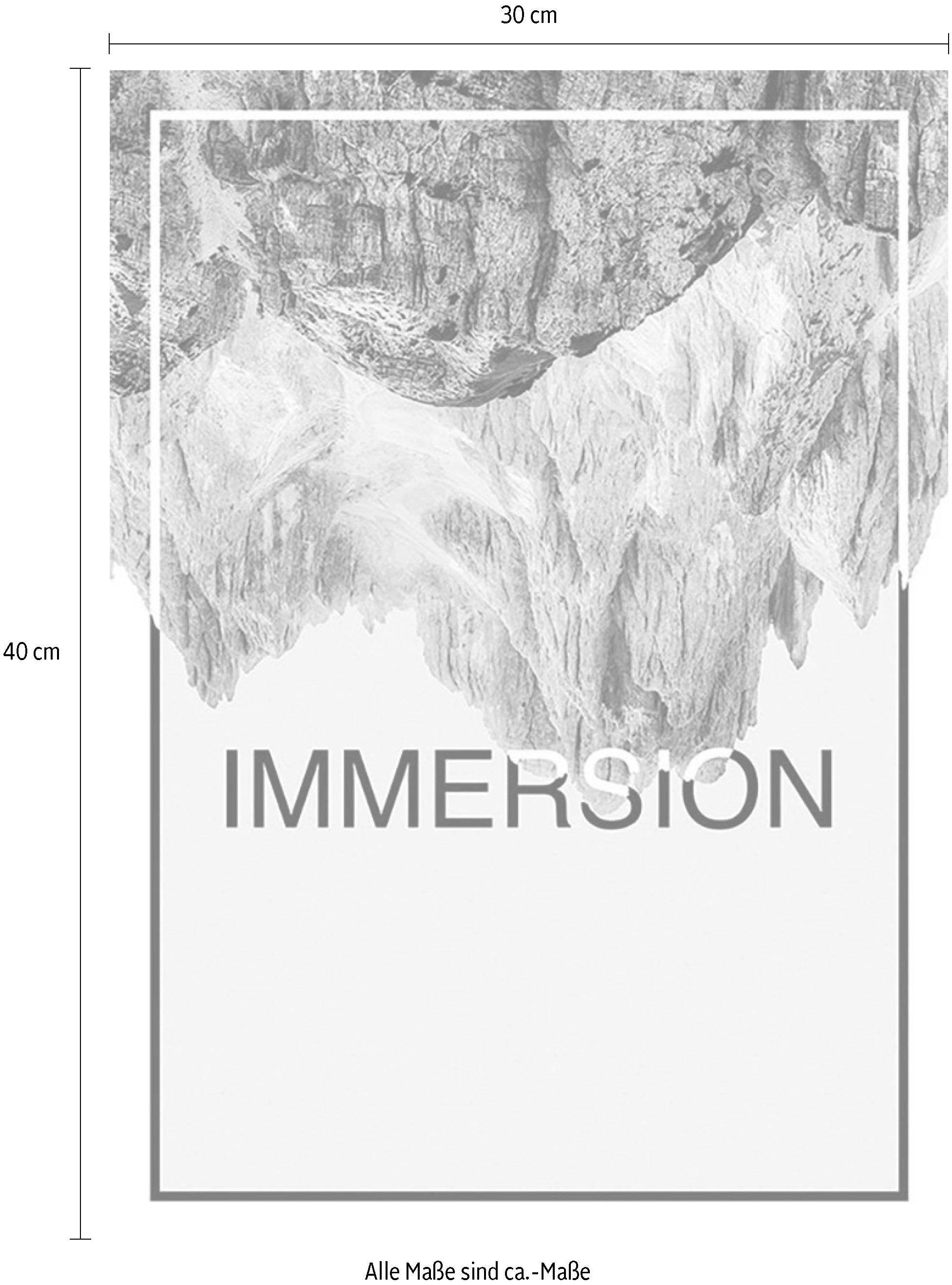 Komar Poster »Immersion Sand«, Abstrakt-Sprüche & Texte, (1 St.),  Kinderzimmer, Schlafzimmer, Wohnzimmer | BAUR