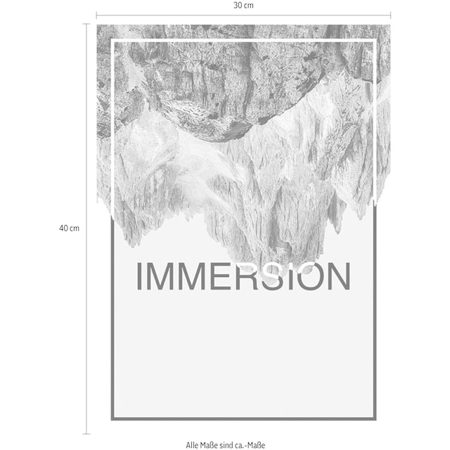 Komar Poster »Immersion Sand«, Abstrakt-Sprüche & Texte, (1 St.),  Kinderzimmer, Schlafzimmer, Wohnzimmer | BAUR
