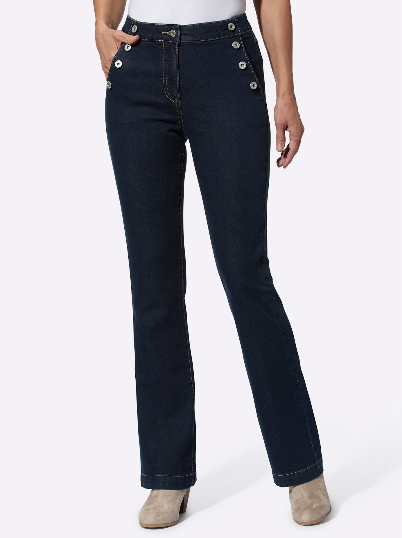 Inspirationen Bootcut-Jeans 1 Stk. tlg. günstig online kaufen