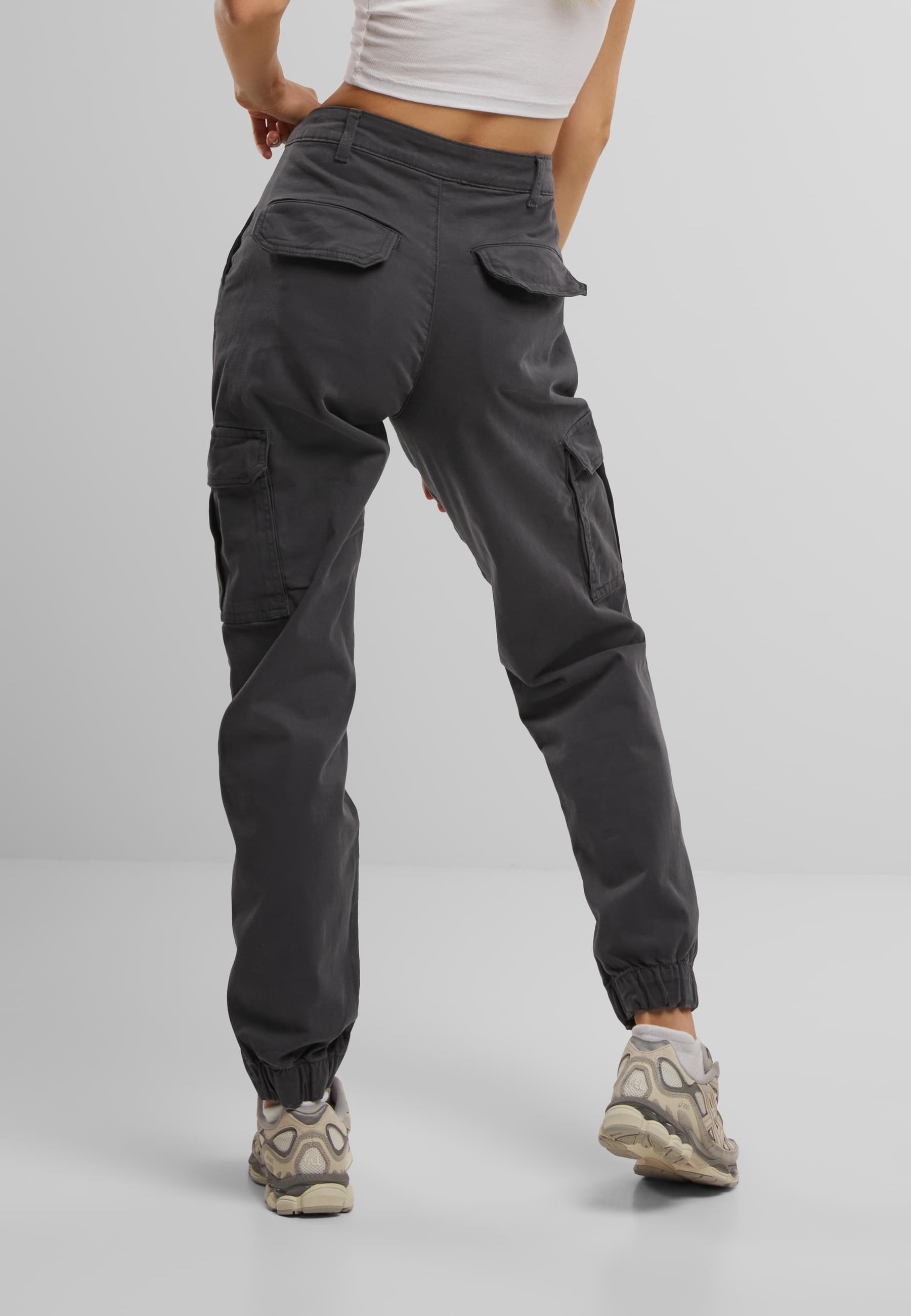 URBAN CLASSICS Stoffhose »Urban Classics Damen Ladies Cotton Twill Utility Pants«, (1 tlg.)