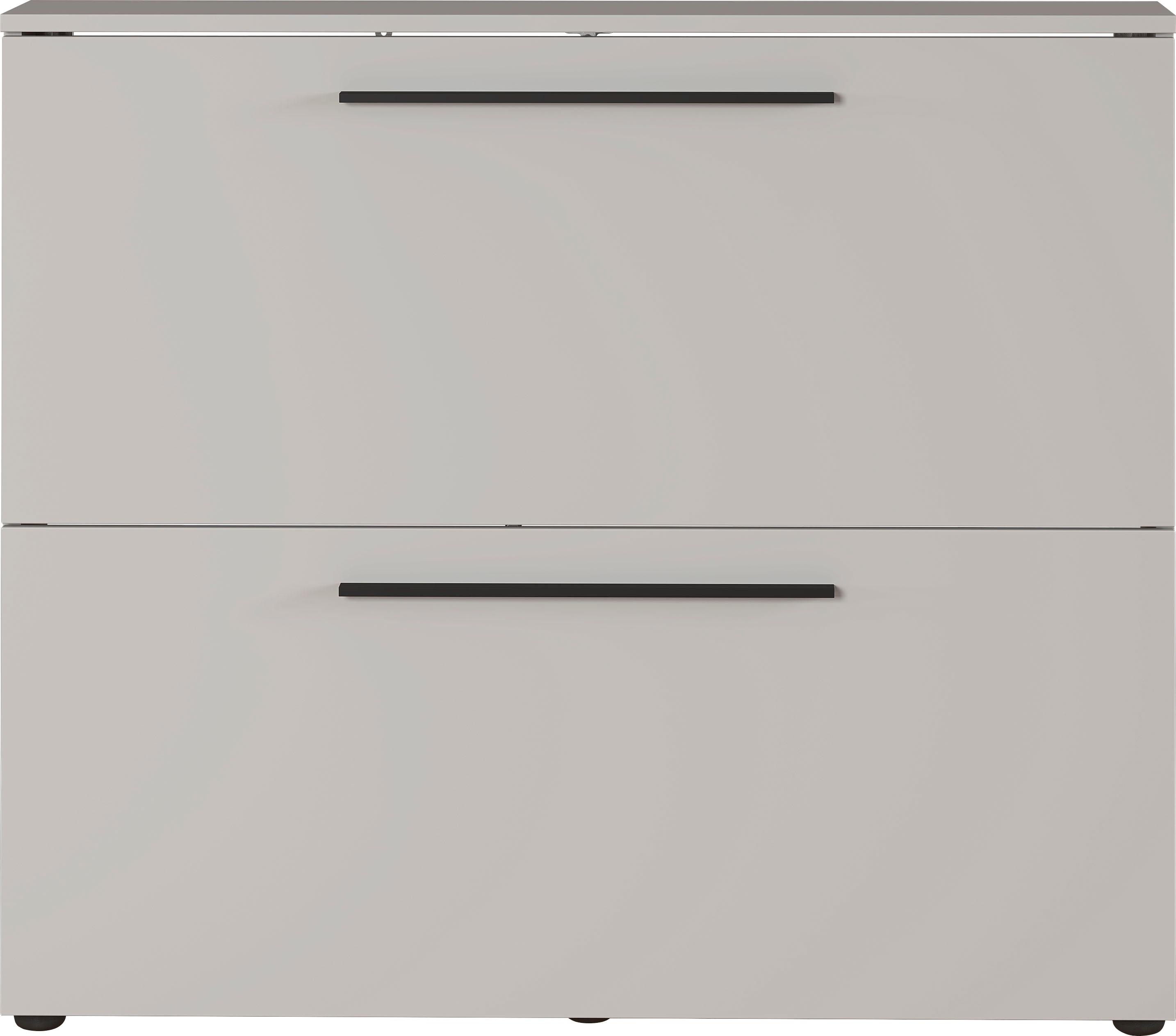 GERMANIA Schuhschrank "Utah Schuhschrank in 2 Breiten, mit 2 oder 3 Klappen" Tiefe 19cm, ideal für schmale Flure, Metallschuhkörbe, Made in Germany