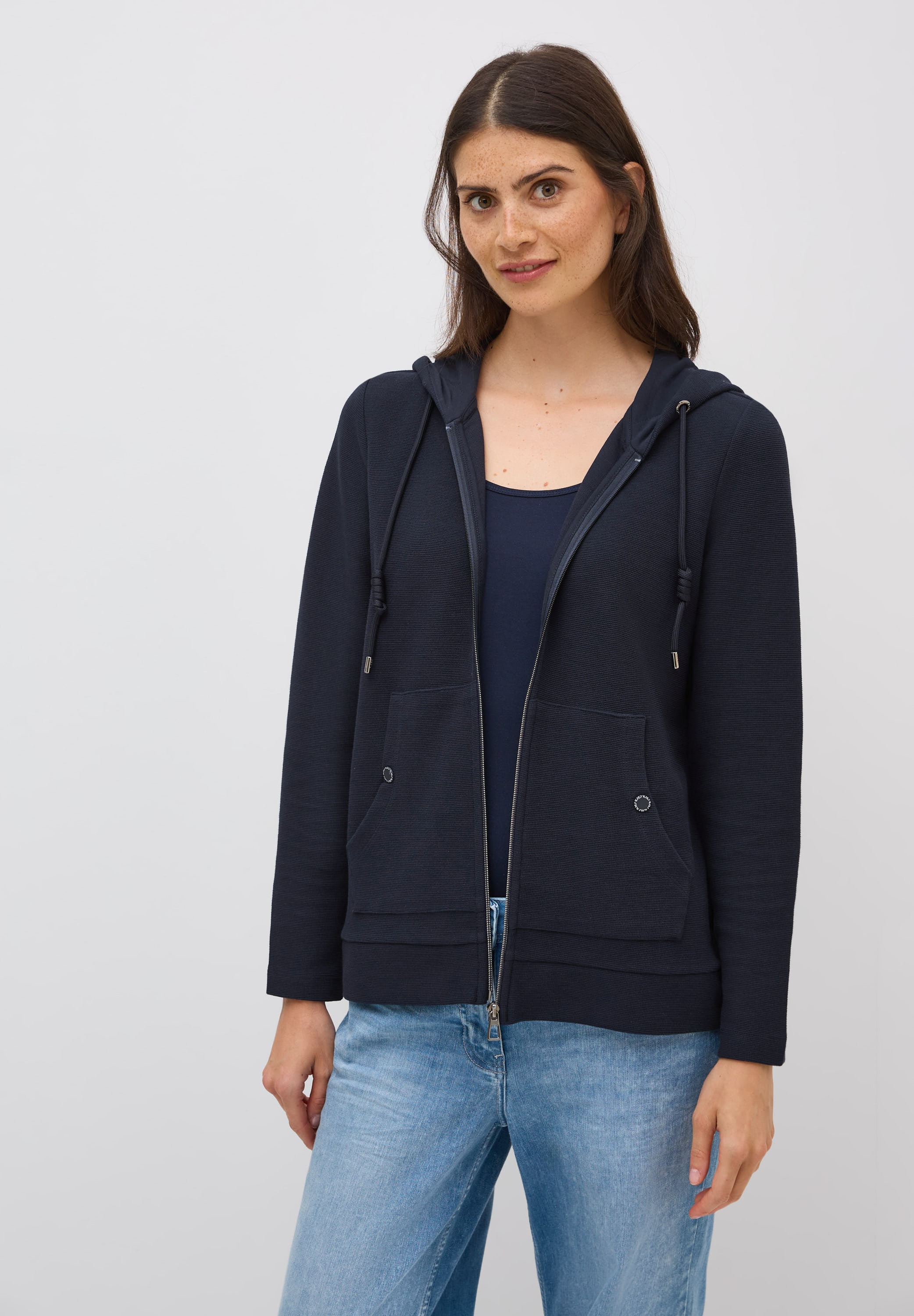 Cecil Sweatjacke, mit Kängurutasche günstig online kaufen