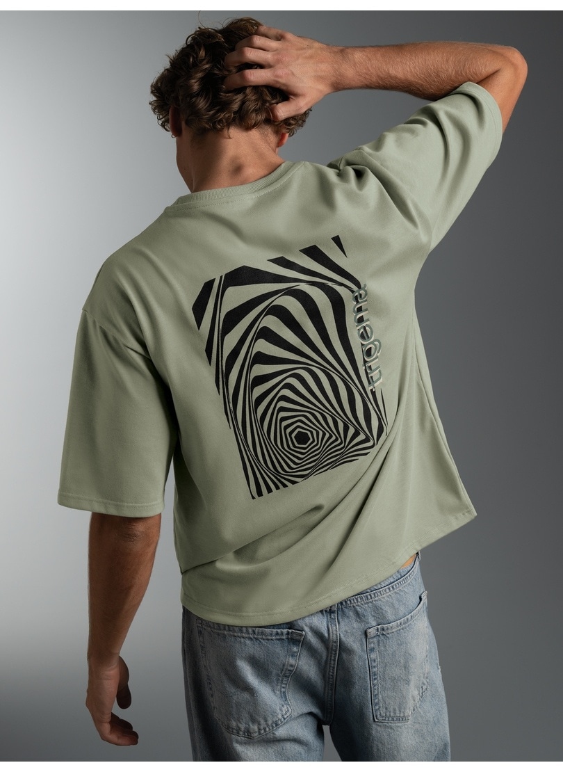 Trigema "TRIGEMA T Shirt mit abstraktem Print" 1