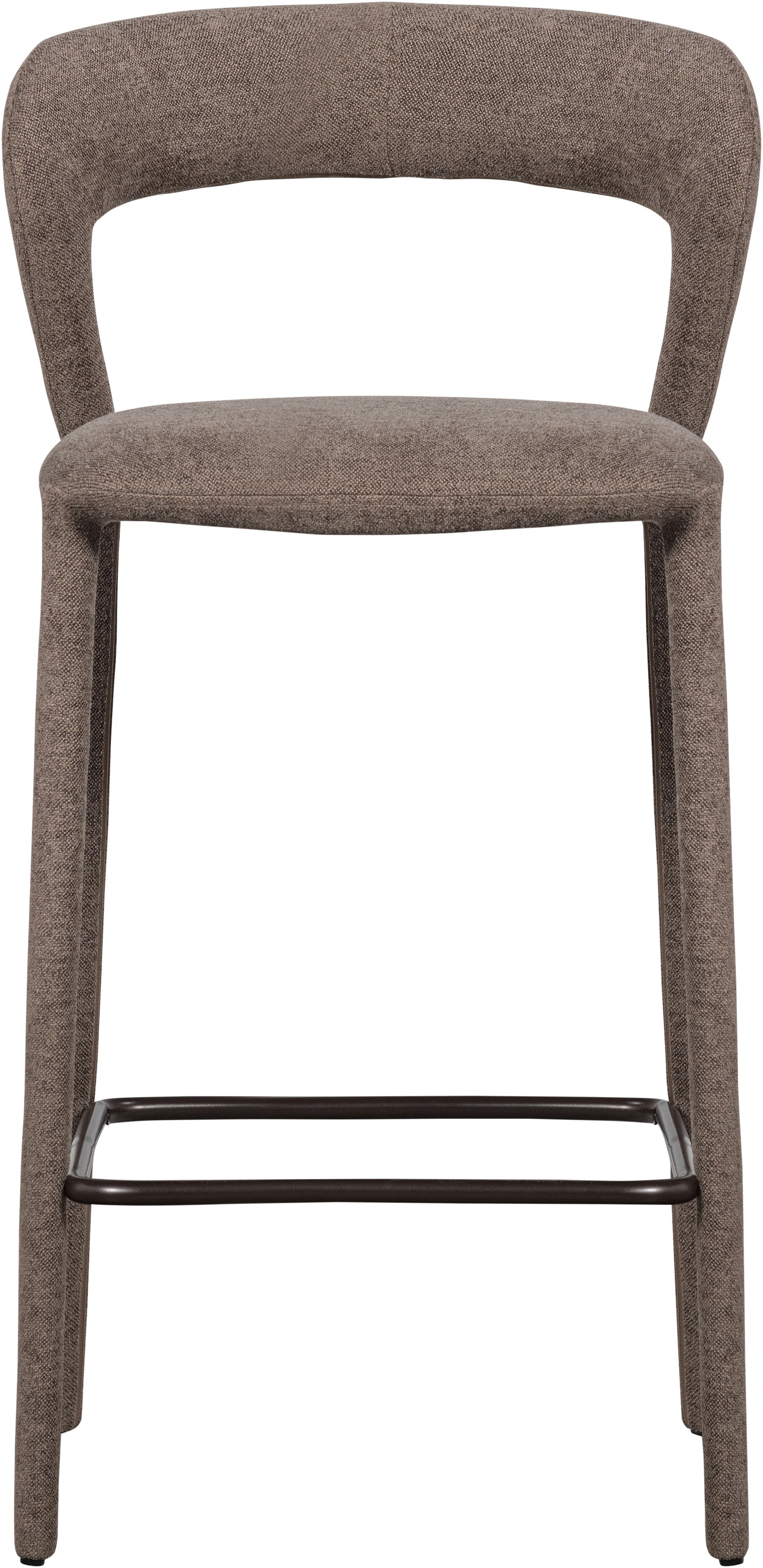 WOOOD Barhocker »Noble mit vollgepolstertem Gestell und Fußstütze B 48 x T 52 x H 95 cm« Gewebter Bezug, Hohe Verschleißfestigkeit, Tragkraft 150 kg