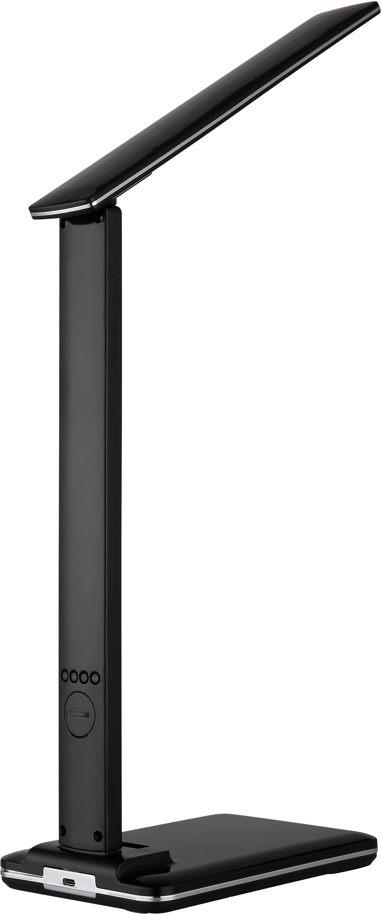 GLOBO LIGHTING Tischleuchte »DARNELL« LED-Modul 1 Stk. Schwarze Tischleuchte mit Touchdimmer, Timer, USB-A & USB-C