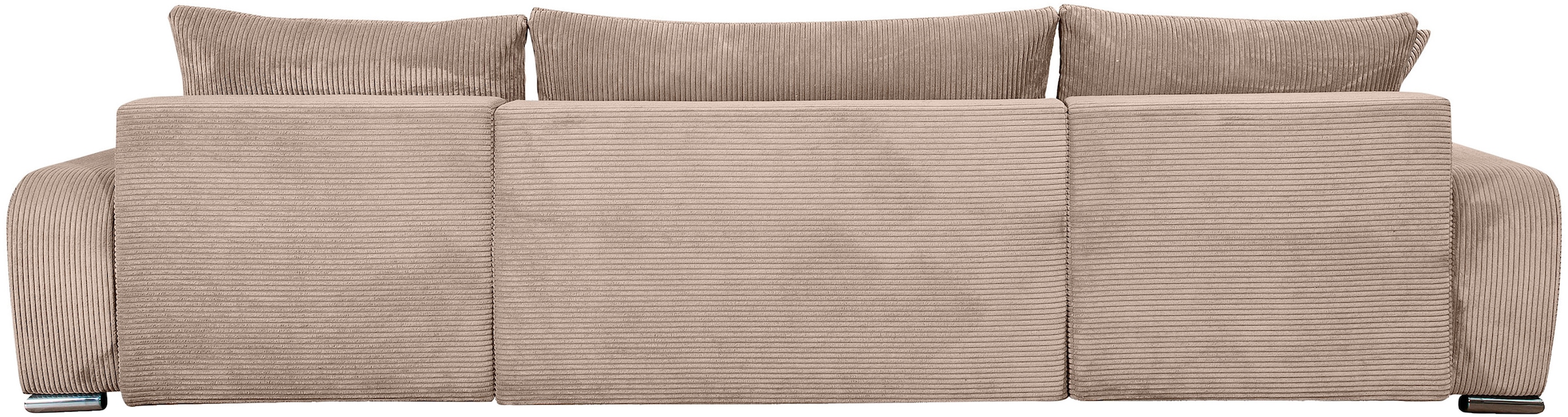 COLLECTION AB Wohnlandschaft »Paola U-Form«, mit Schlaffunktion, Stauraum, Zierkissen und Bonnellfederkern, Cord