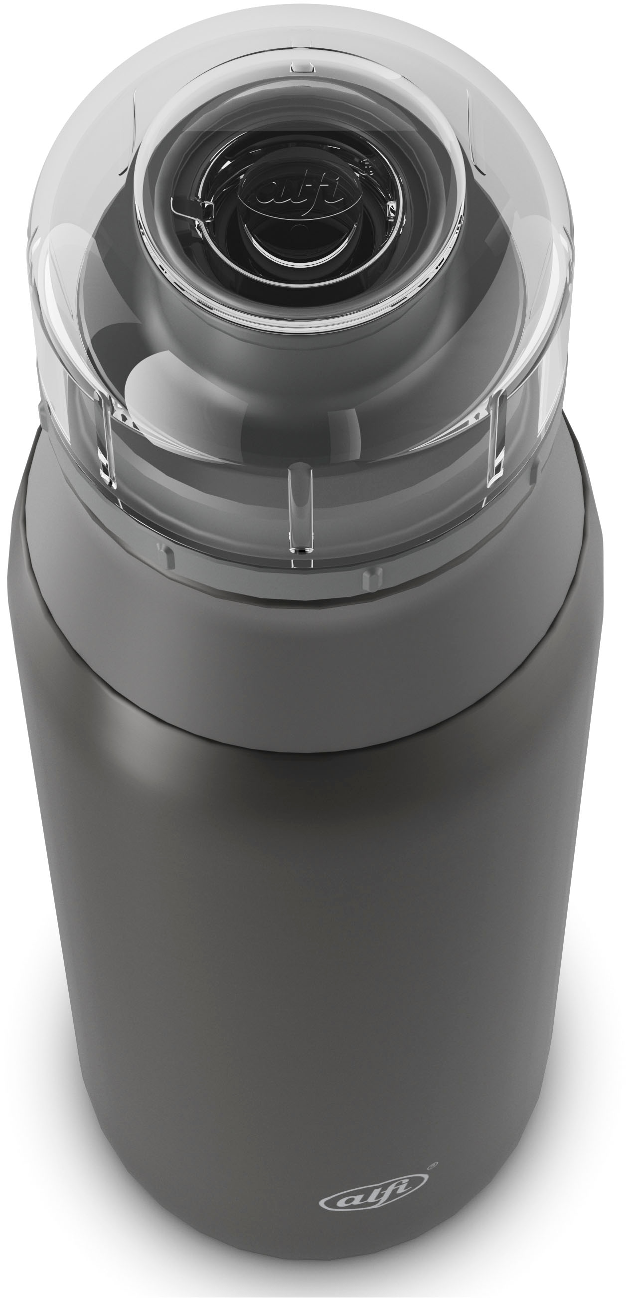 Alfi Trinkflasche »ELEMENT BOTTLE,  Edelstahlkörper, spülmaschinenfest« 0,6l, Free-Flow Trinksystem mit intuitivem Schraubverschluss