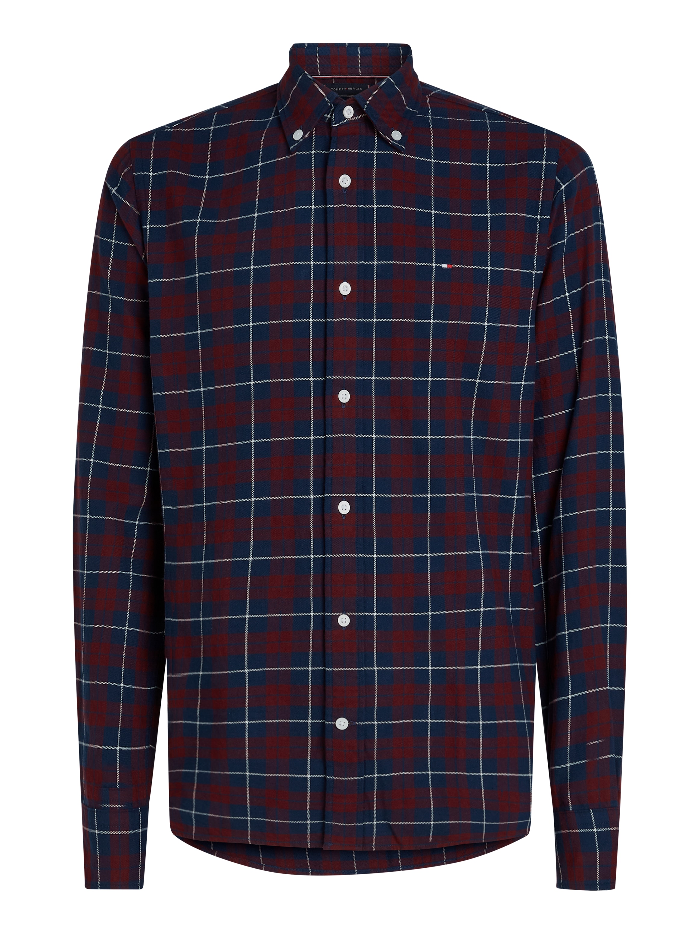 Tommy Hilfiger Langarmhemd »BRUSHED EASY CHECK RF SHIRT«, mehrfarbig kariert