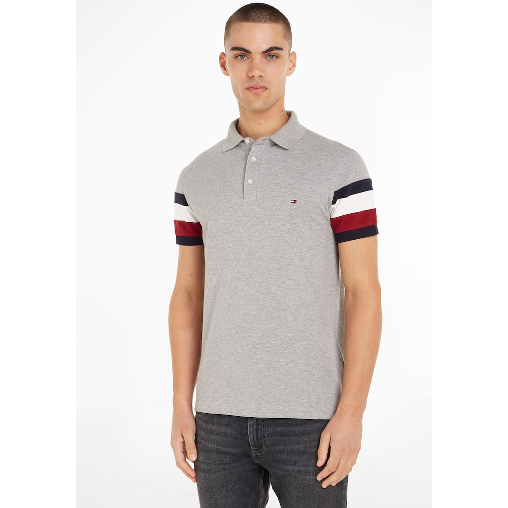 Tommy Hilfiger Poloshirt »MONOTYPE RWB SLEEVE SLIM POLO«