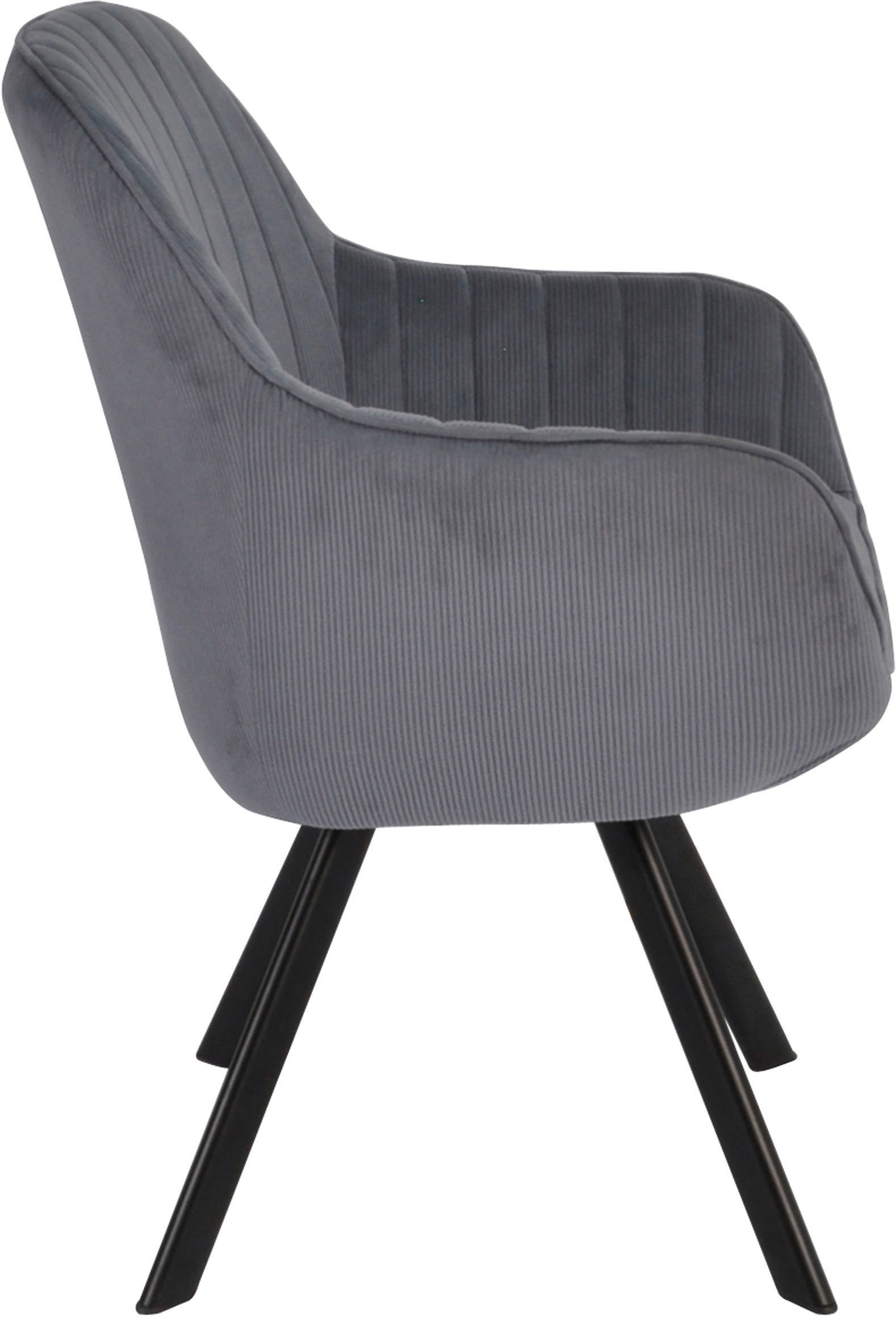Homexperts Esszimmerstuhl »Carlo«, (Set), 2 St., Cord, Drehstuhl, Bezug in Cord oder Kunstleder
