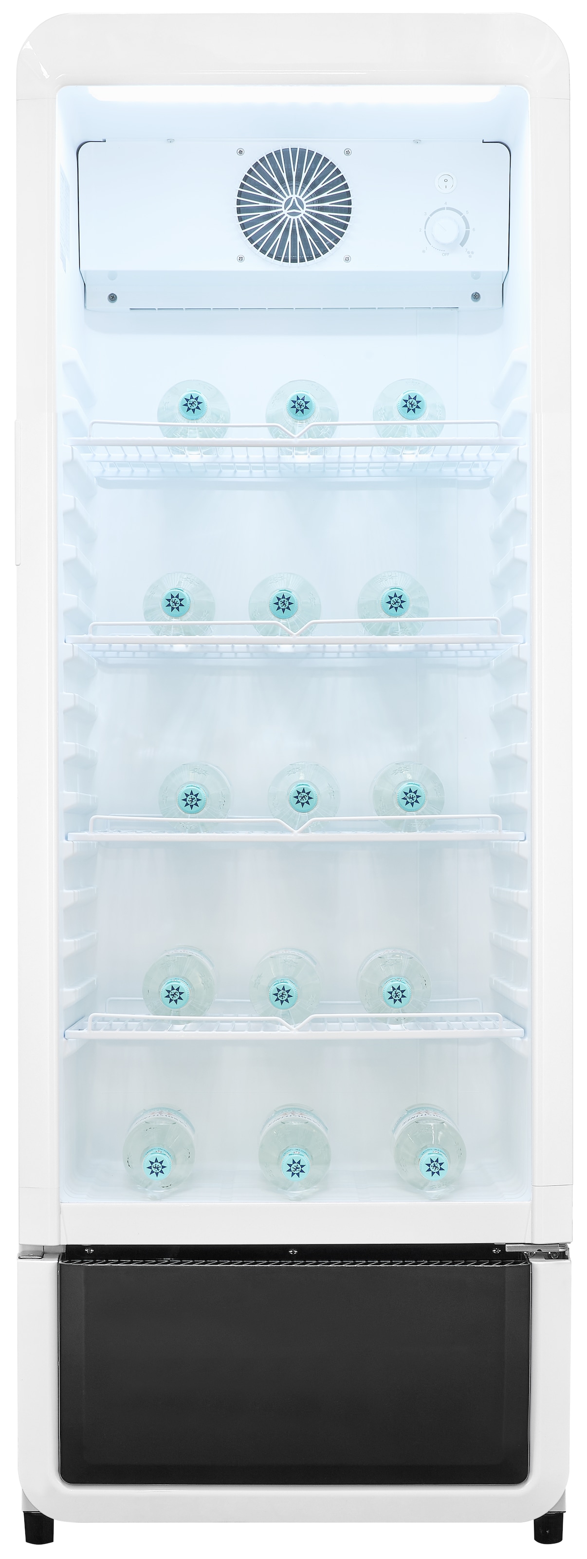 exquisit Getränkekühlschrank GKS220-GT-431D weiss »GKS220-GT-431D weiss« 152,5 cm hoch 54 cm breit