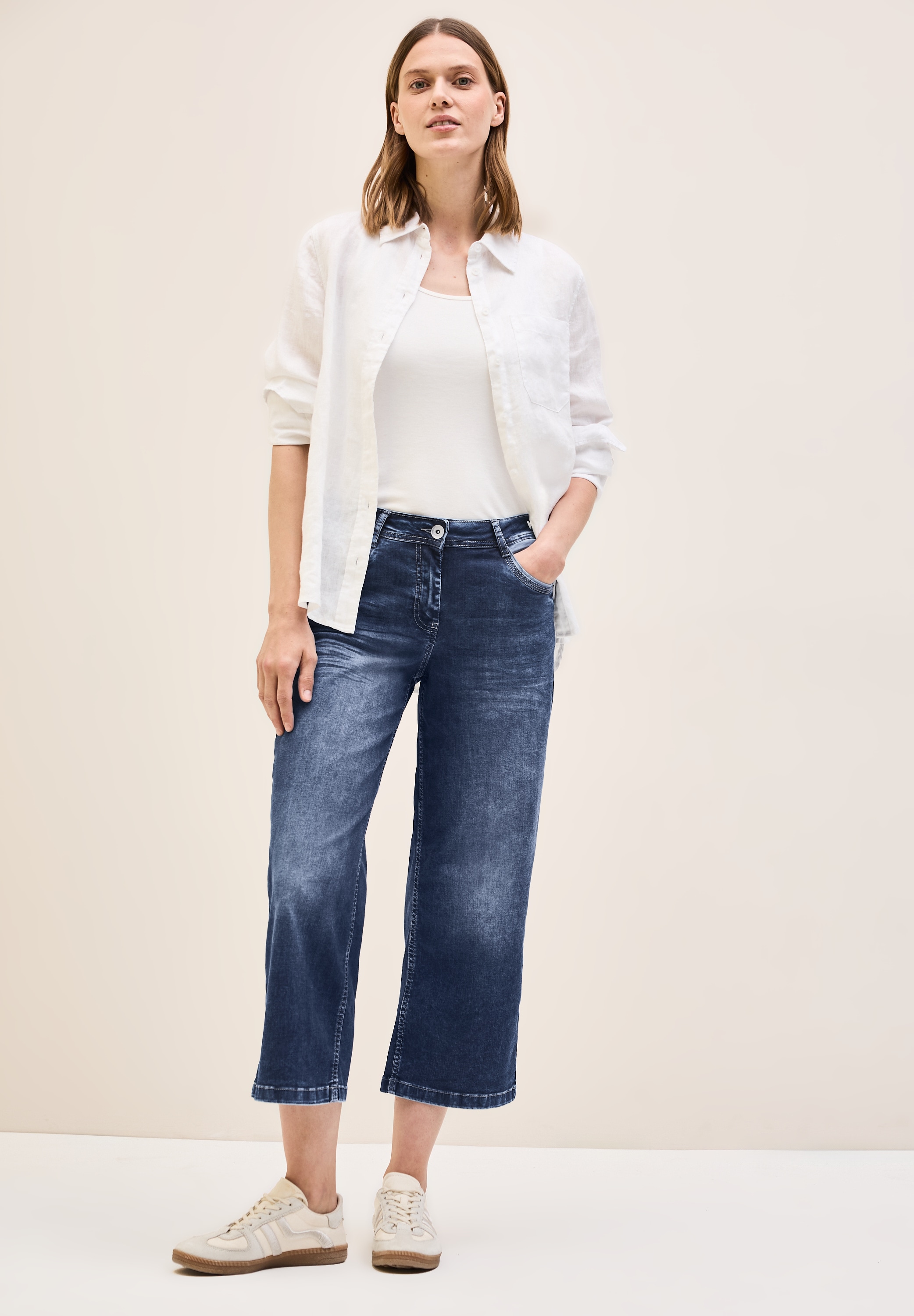 Cecil Gerade Jeans, aus Baumwolle mit Stretchanteil