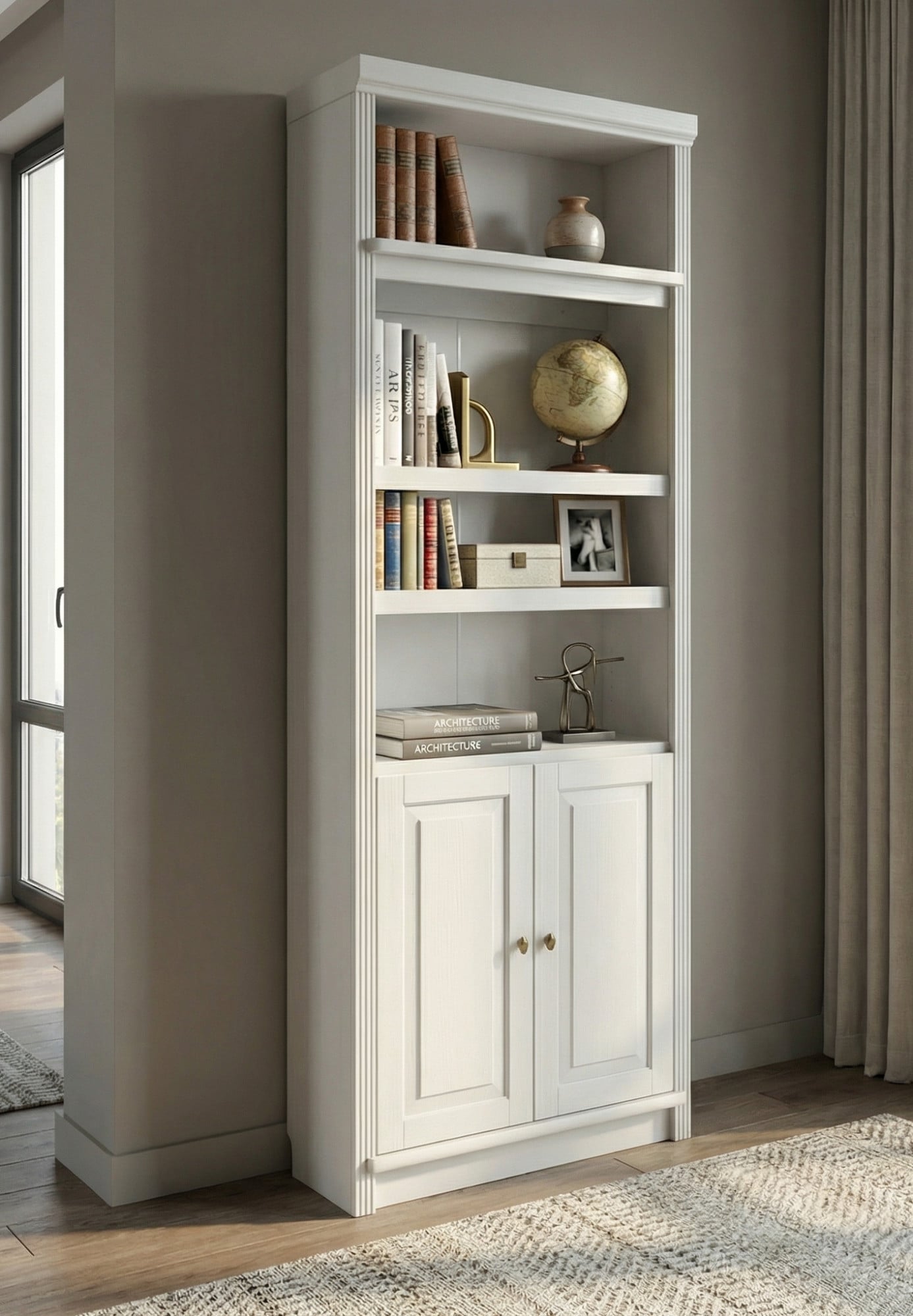 OTTO home Bücherregal "Soeren" aus massiver Kiefer, FSC-zertifiziert, Tiefe 33,5 cm
