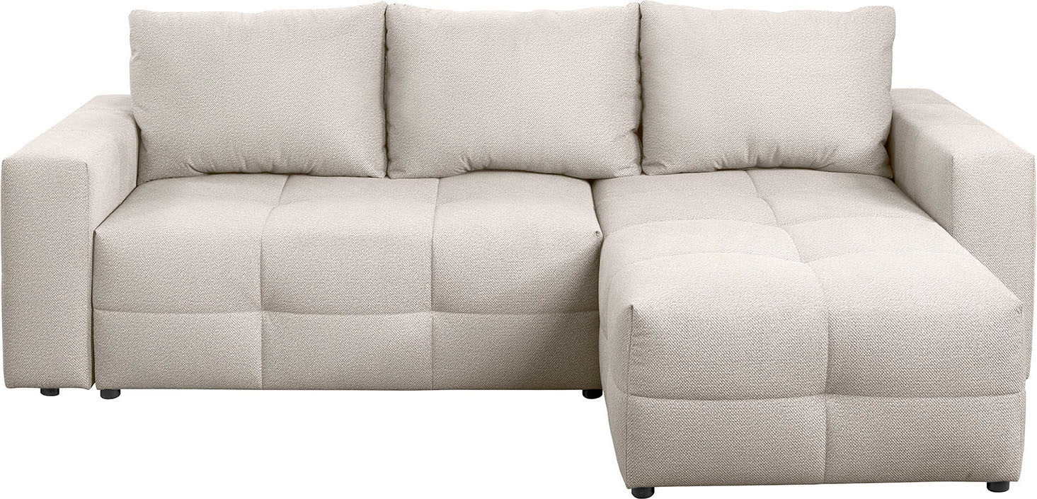 exxpo - sofa fashion Ecksofa Praktische Funktionsecke mit Federkern, Bettfunktion und Stauraum
