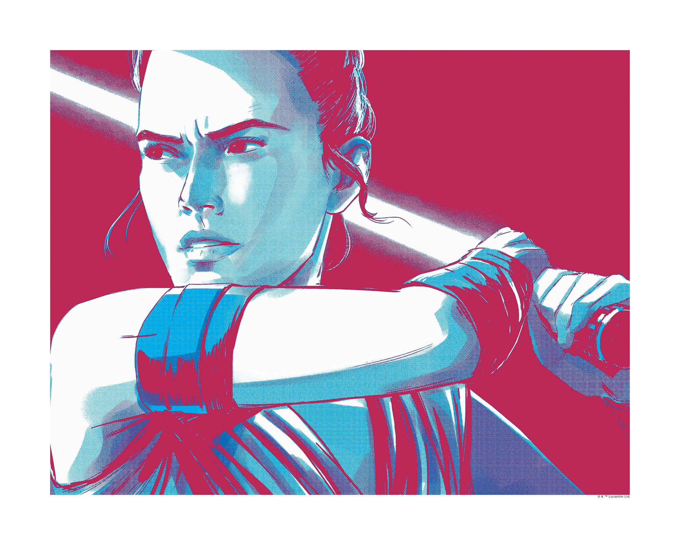 Komar Poster »Star Wars Faces Rey« Star Wars...
