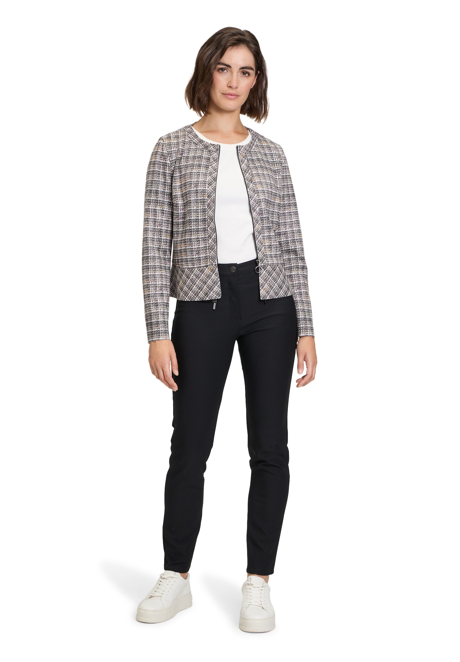 Betty Barclay Jackenblazer »Betty Barclay Kurzblazer mit Reißverschluss«, Material