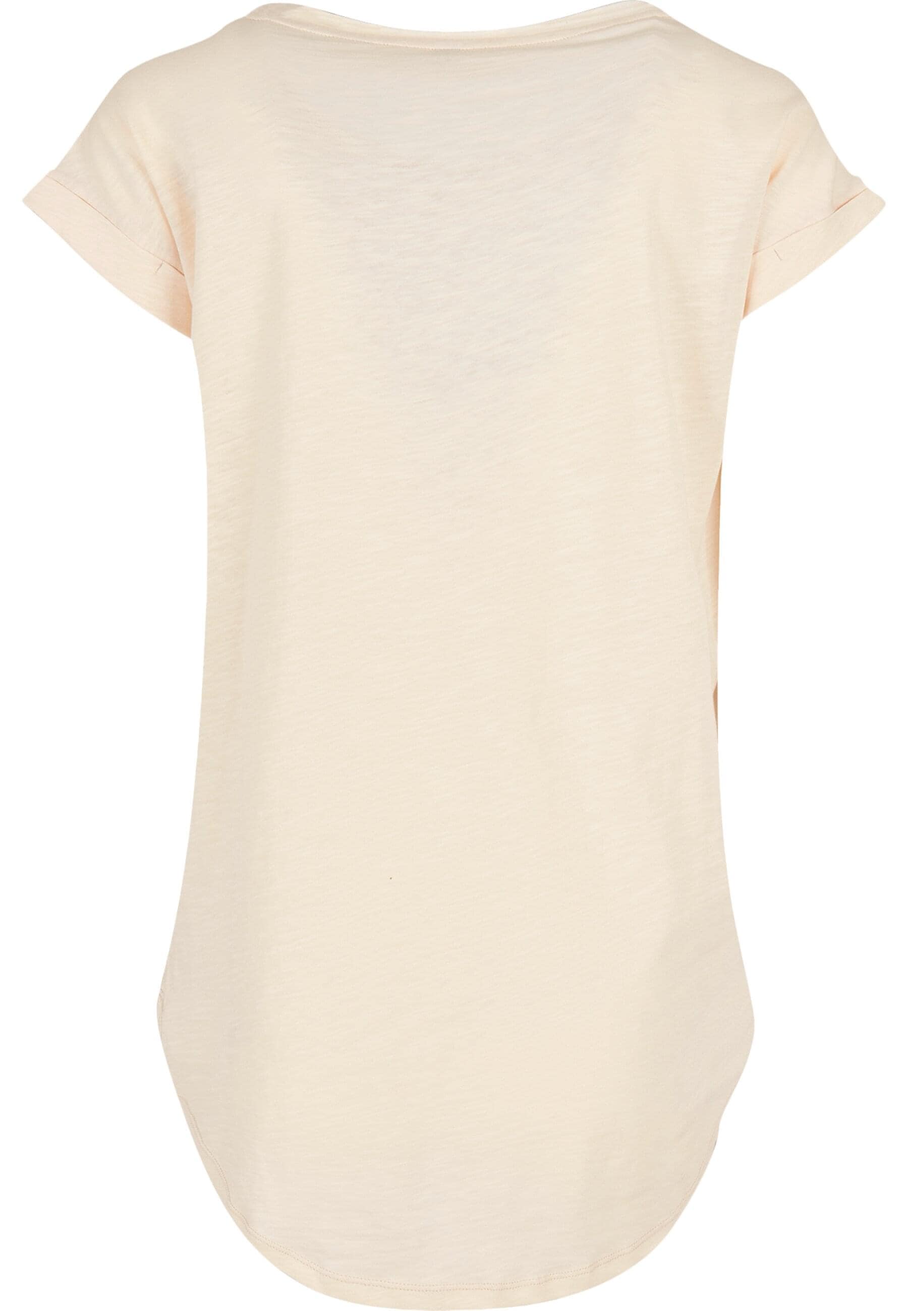 F4NT4STIC Kurzarmshirt »F4NT4STIC Damen ACDC Back in Black with Ladies Long Slub Tee« 1 Stk. tlg.