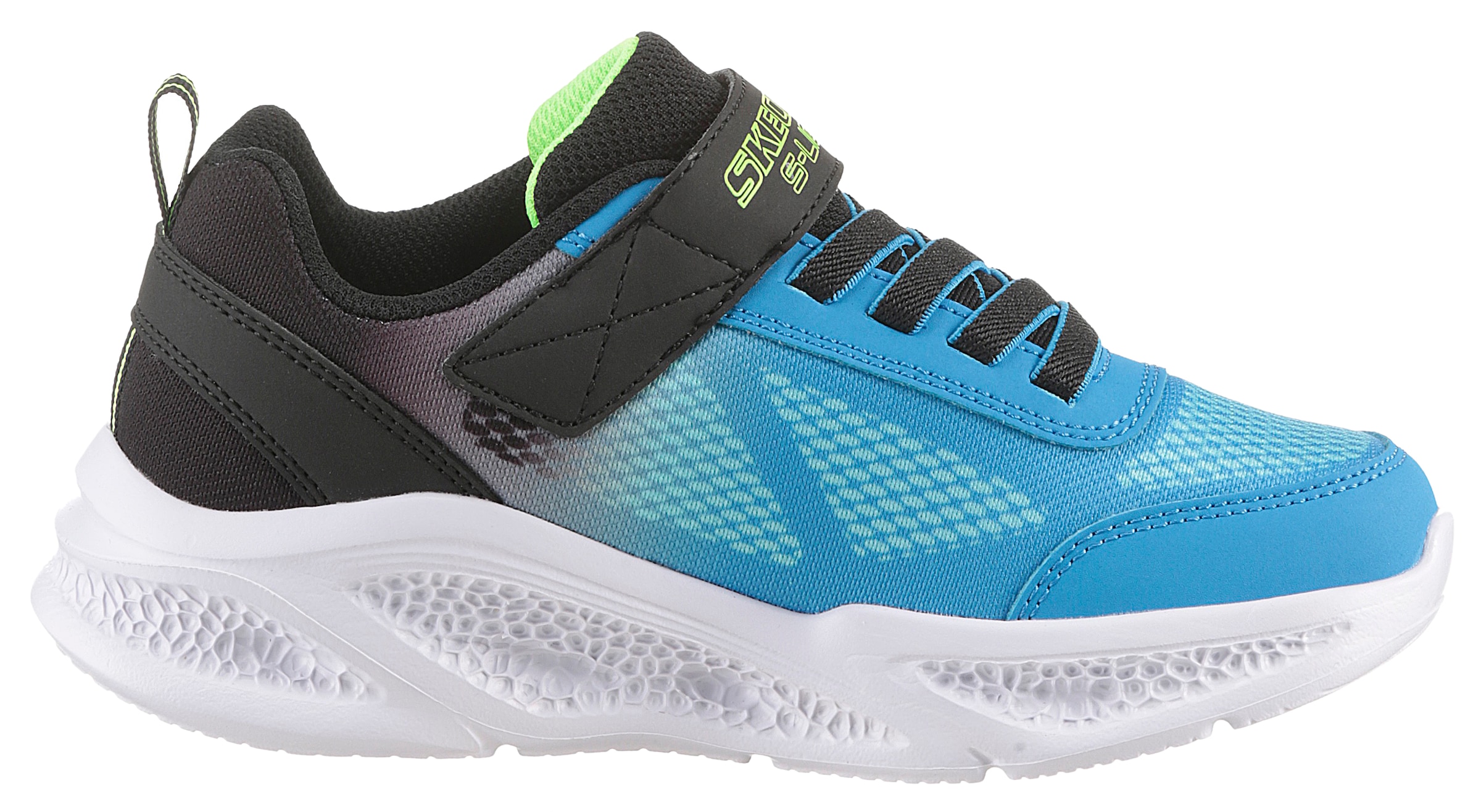 Skechers Sneaker »SKECHERS METEOR-LIGHTS«, Klettschuh mit Blinkfunktion, Größenschablone zum Download