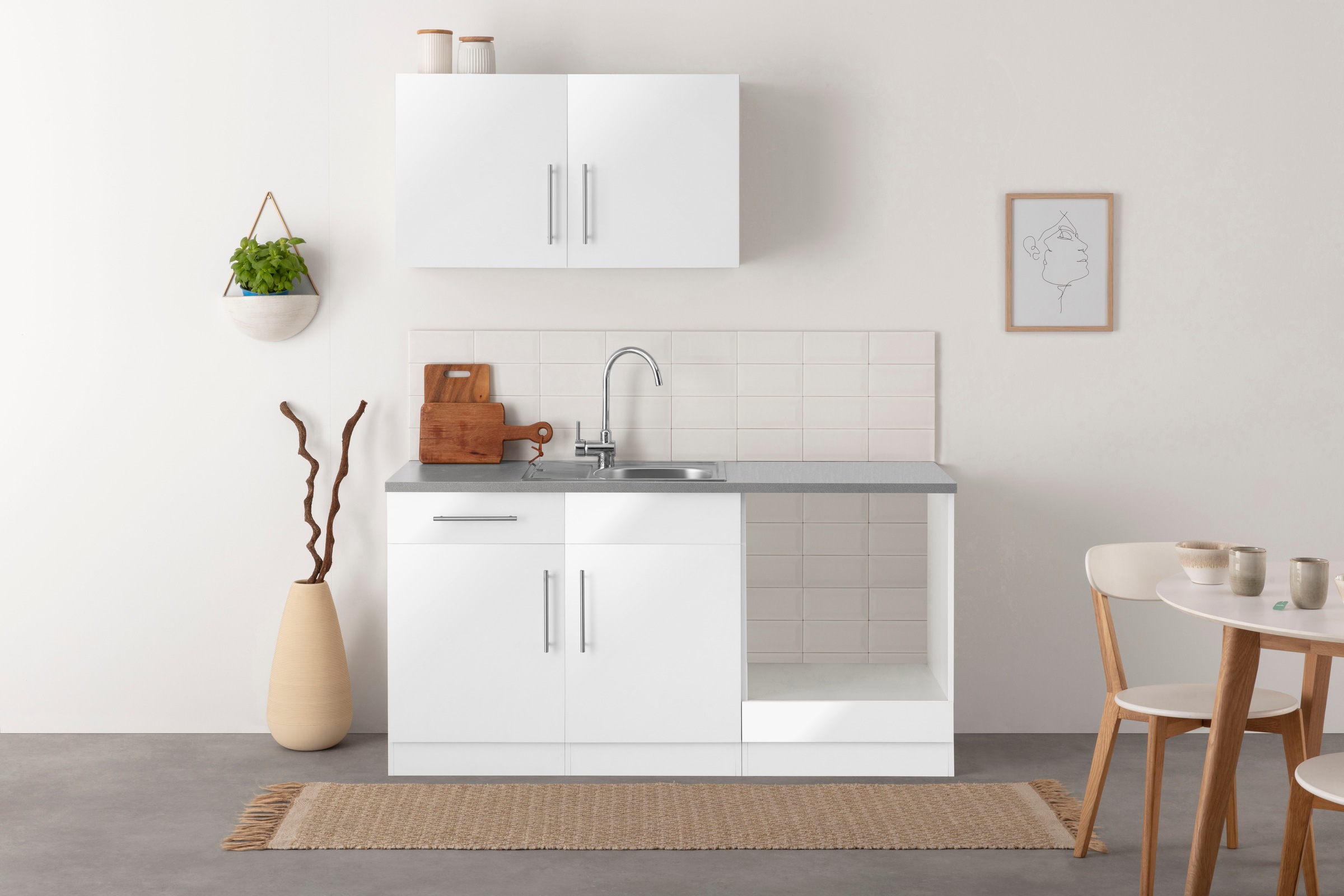 wiho Küchen Küche "Cali, TOPSELLER" wahlweise mit E-Geräten, Breite 160 cm günstig online kaufen