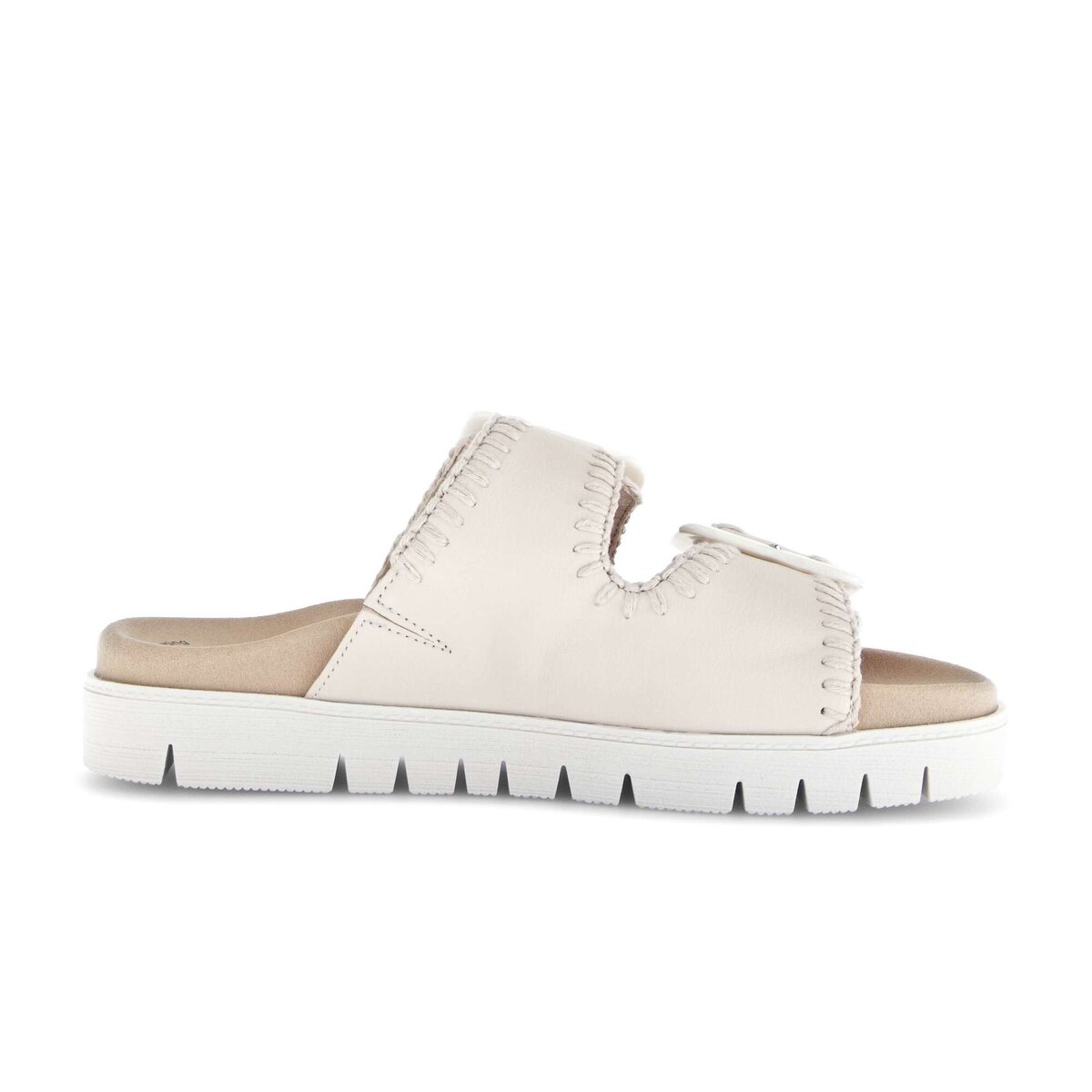 Pantolette GABOR "Pantolette", Damen, Gr. 37, creme, Schuhe Pantolette 8