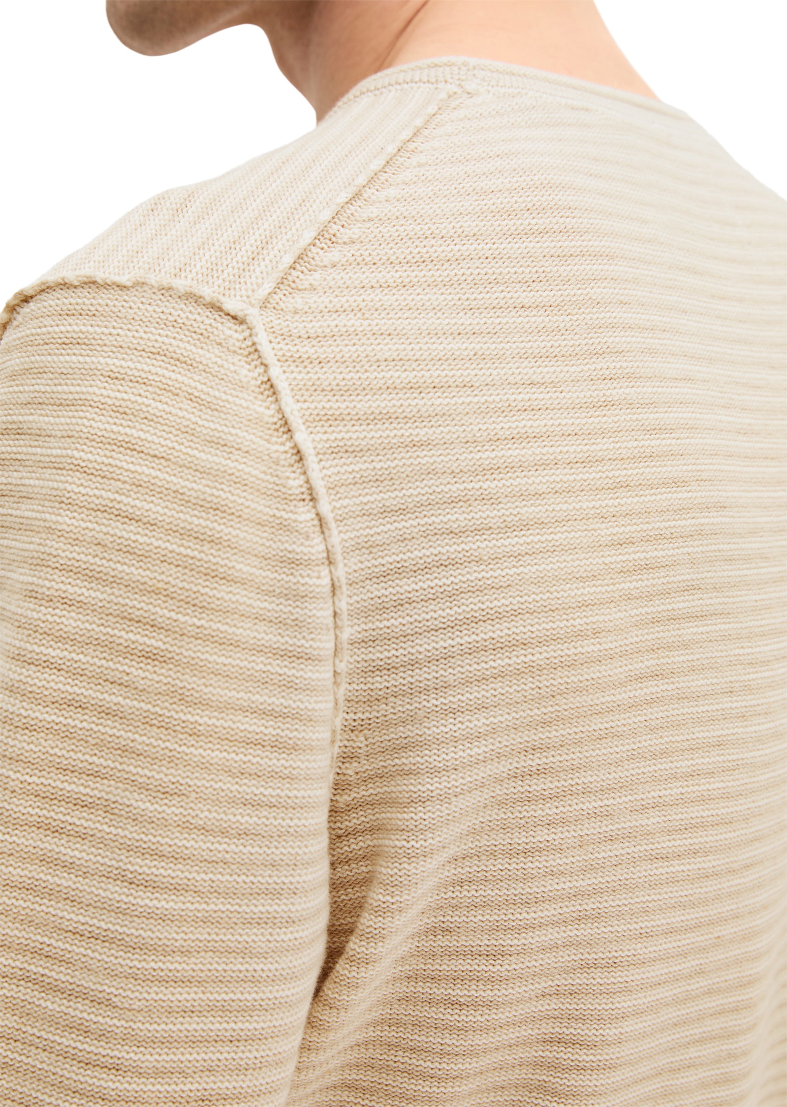 Marc O'Polo Rundhalspullover »aus Bio-Baumwolle und Leinen«