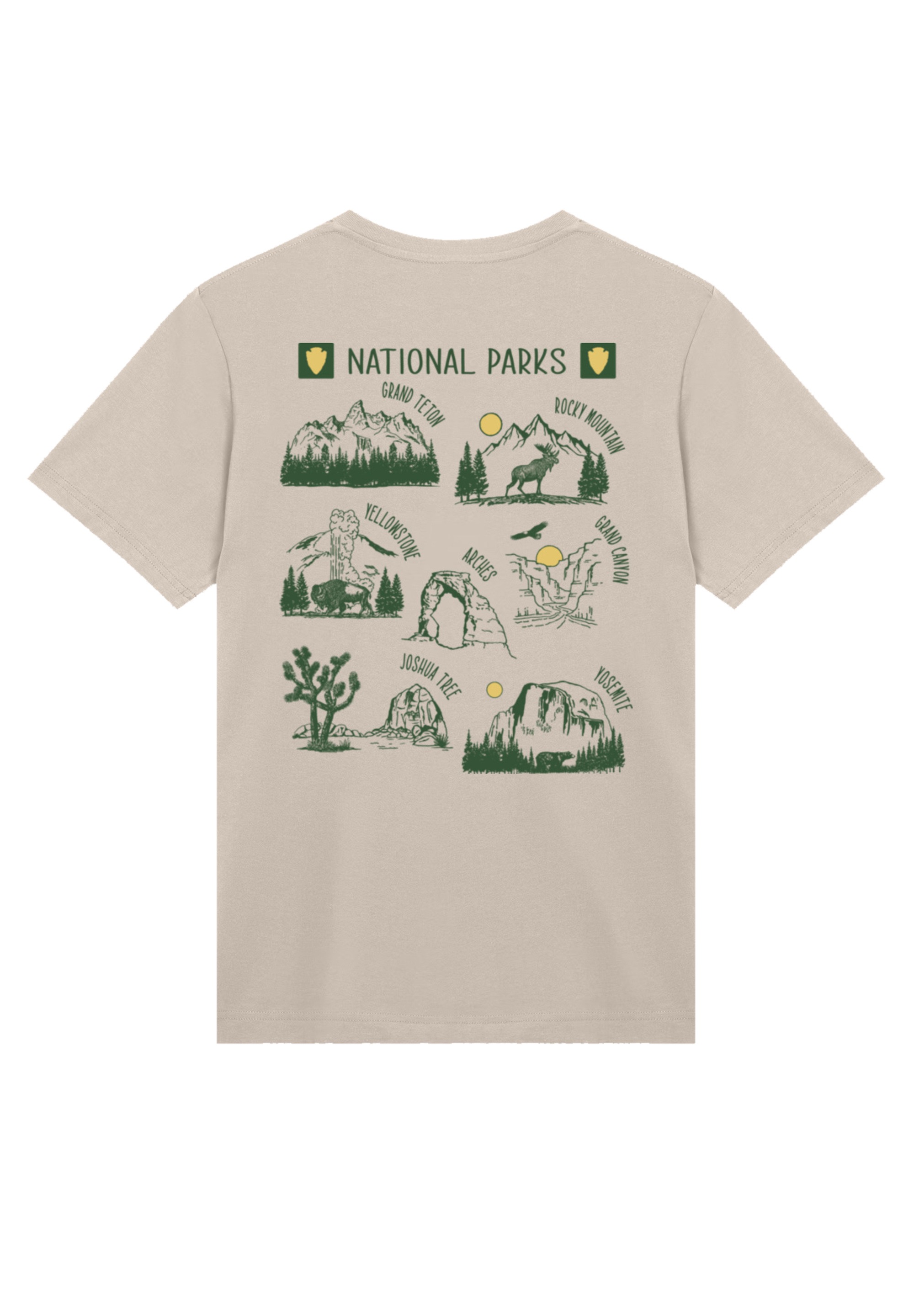 F4NT4STIC T-Shirt "US National Parks Montage", Premium Qualität günstig online kaufen