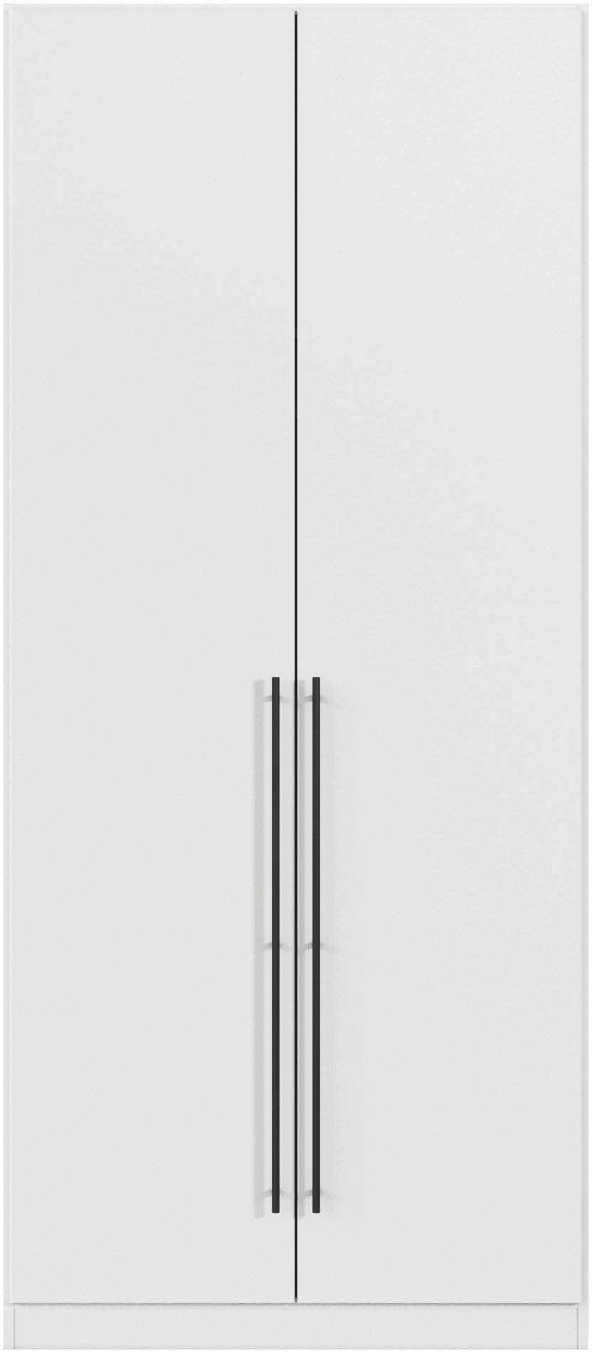 OTTO home Kleiderschrank "Mehrzweckschrank Aktenschrank Möbel Mietswohnung Schlafzimmer AVOLA" 3 verschiedene Ausstattungen BASIC/CLASSIC/PREMIUM (inkl. SOFT-CLOSE), mit hochwertigen Stangengriffen in Schwarz aus Metall MADE IN GERMANY