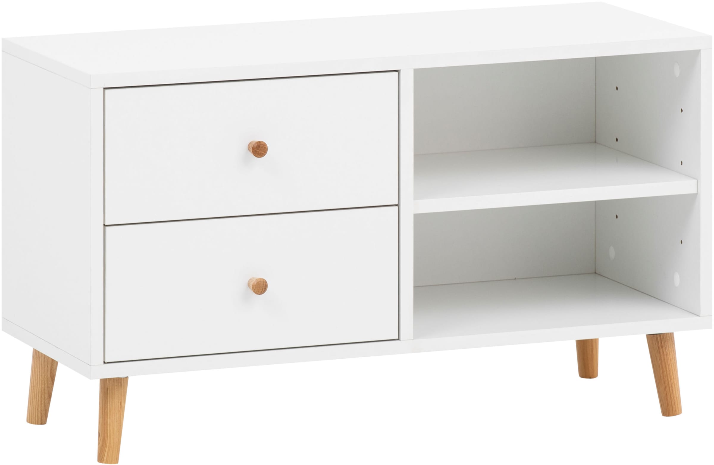 Schildmeyer Bank »Bjarne, Breite 78 cm«, Griff und Möbelfüße aus Massivholz