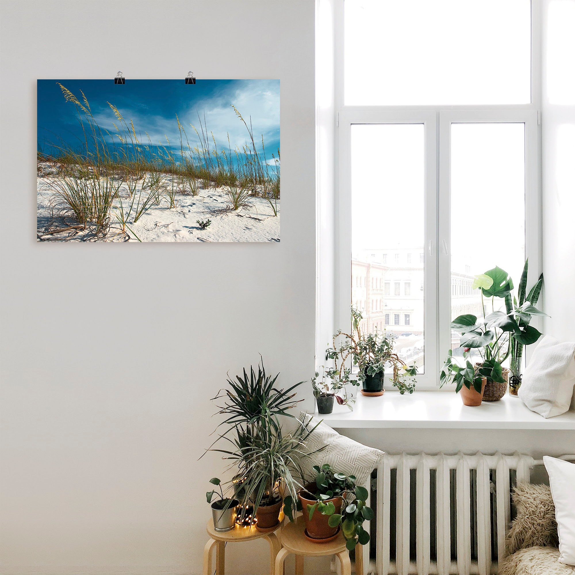 Artland Wandbild »Sanddüne und Gräser«, Strand, (1 St.), als Alubild, Outdoorbild, Leinwandbild, Poster in verschied. Größen