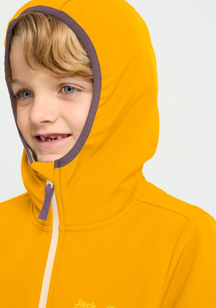 Jack Wolfskin Softshelljacke »FOURWINDS JKT K« wasserabweisend, windabweisend, mit Reißverschluss, wärmeisolierend