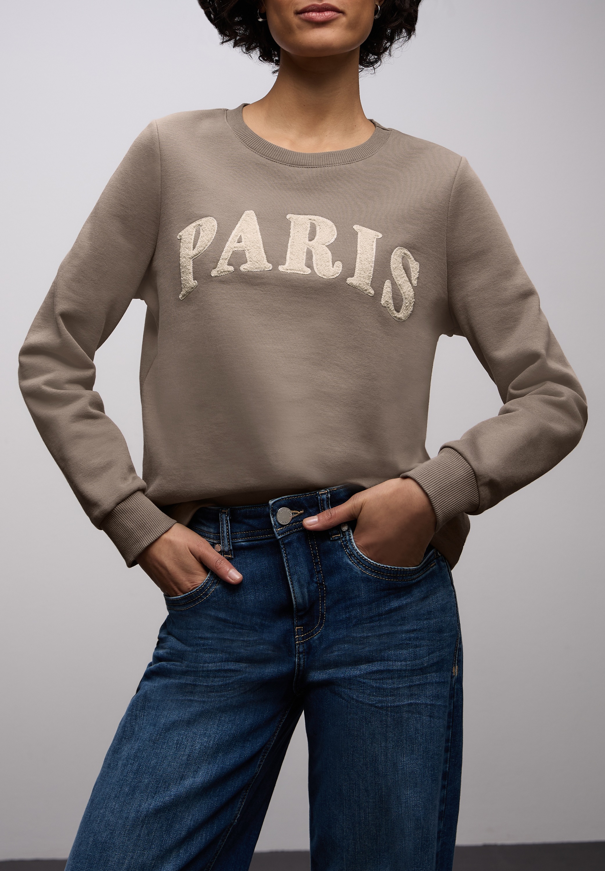 STREET ONE Sweatshirt, mit Wording Artwork günstig online kaufen