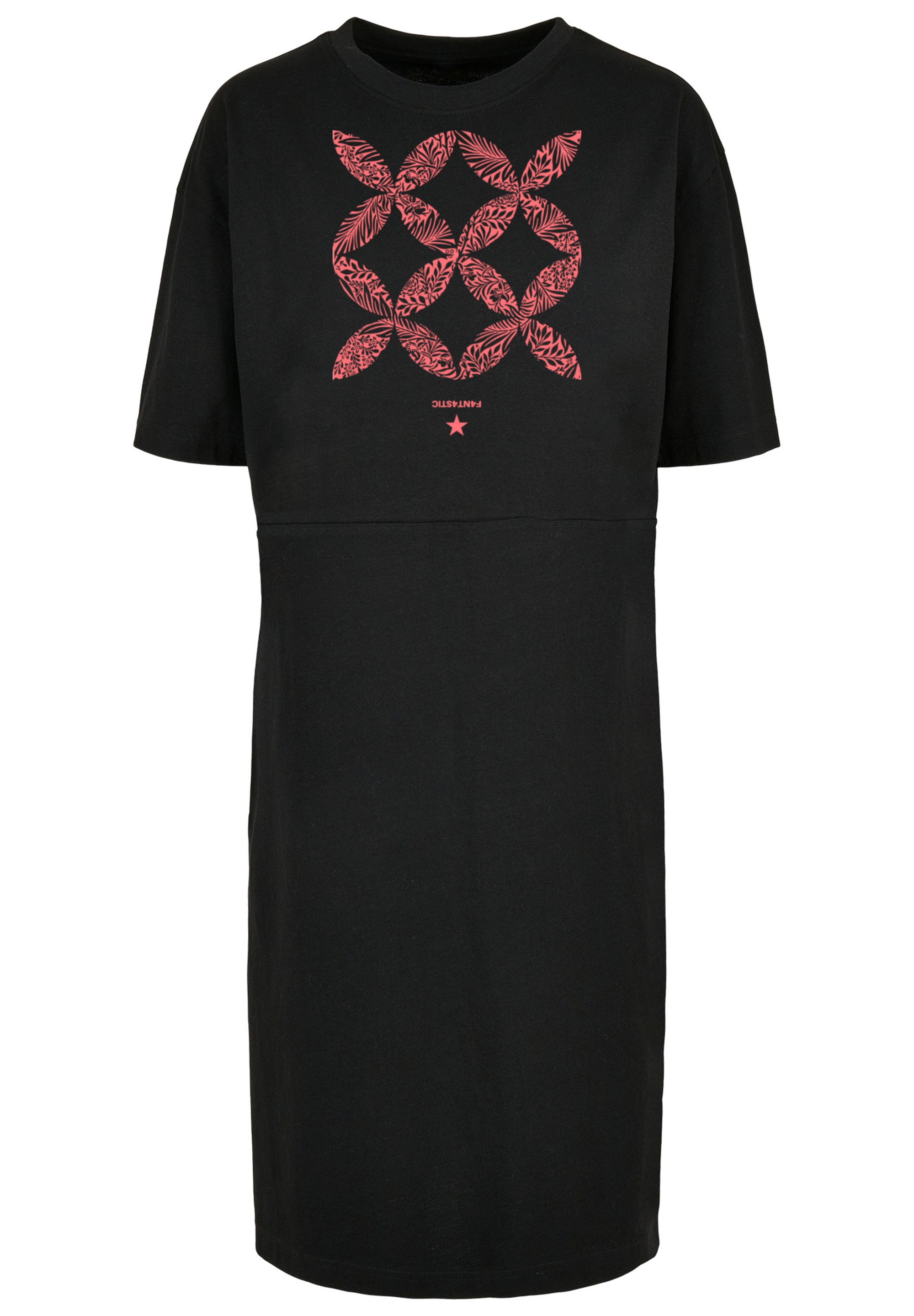 F4NT4STIC Shirtkleid "Blumenmuster Coral", Print günstig online kaufen