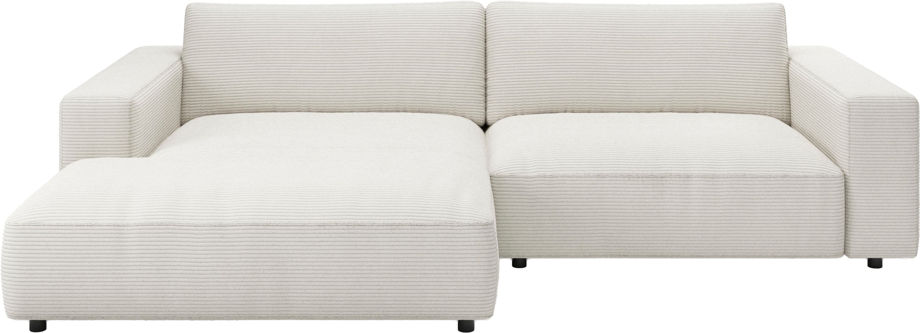 Musterring Ecksofa "MR LUCIA, Charakterstarker Lounge-Komfort von Musterring" XXL-Longchair, erstklassige Kammerkissen & zeitloser Look