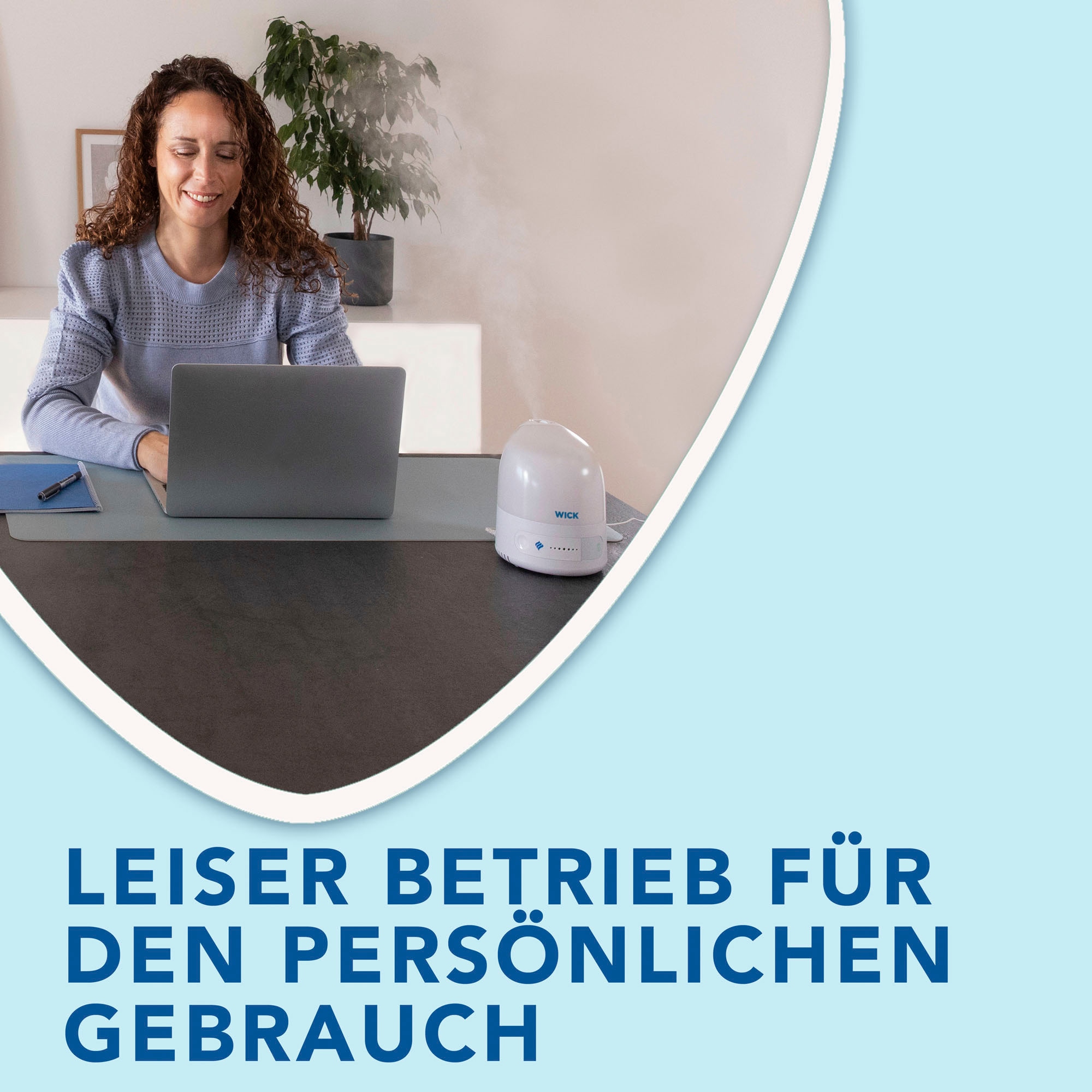 WICK Luftbefeuchter »Persönlicher Kaltluft-Ultraschall-Luftbefeuchter - WUL510«, 7 l Wassertank, UNSER KLEINSTER LUFTBEFEUCHTER: Kompakt, intuitiv, einfach zu bedienen