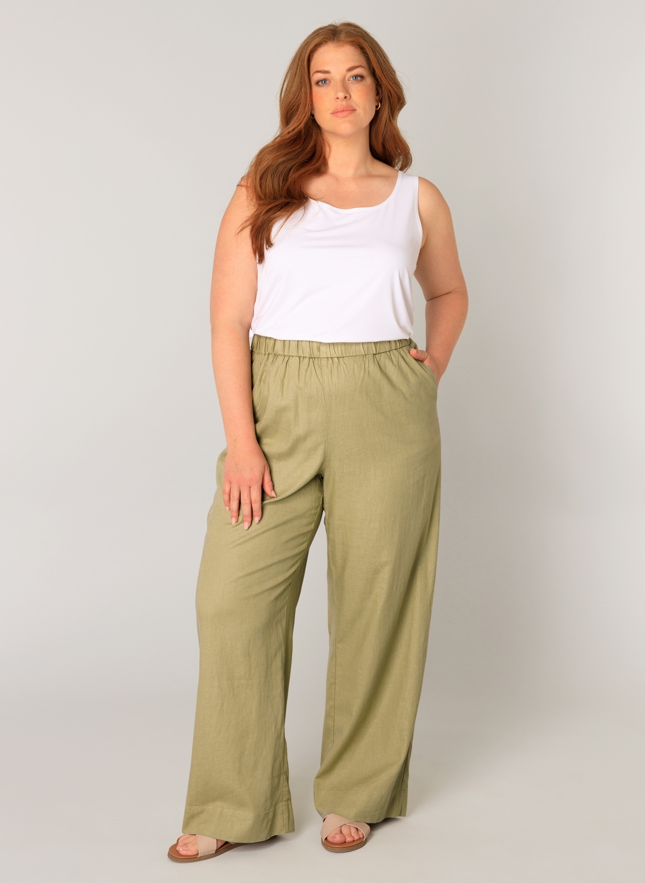 Base Level Curvy Leinenhose »Yula«
