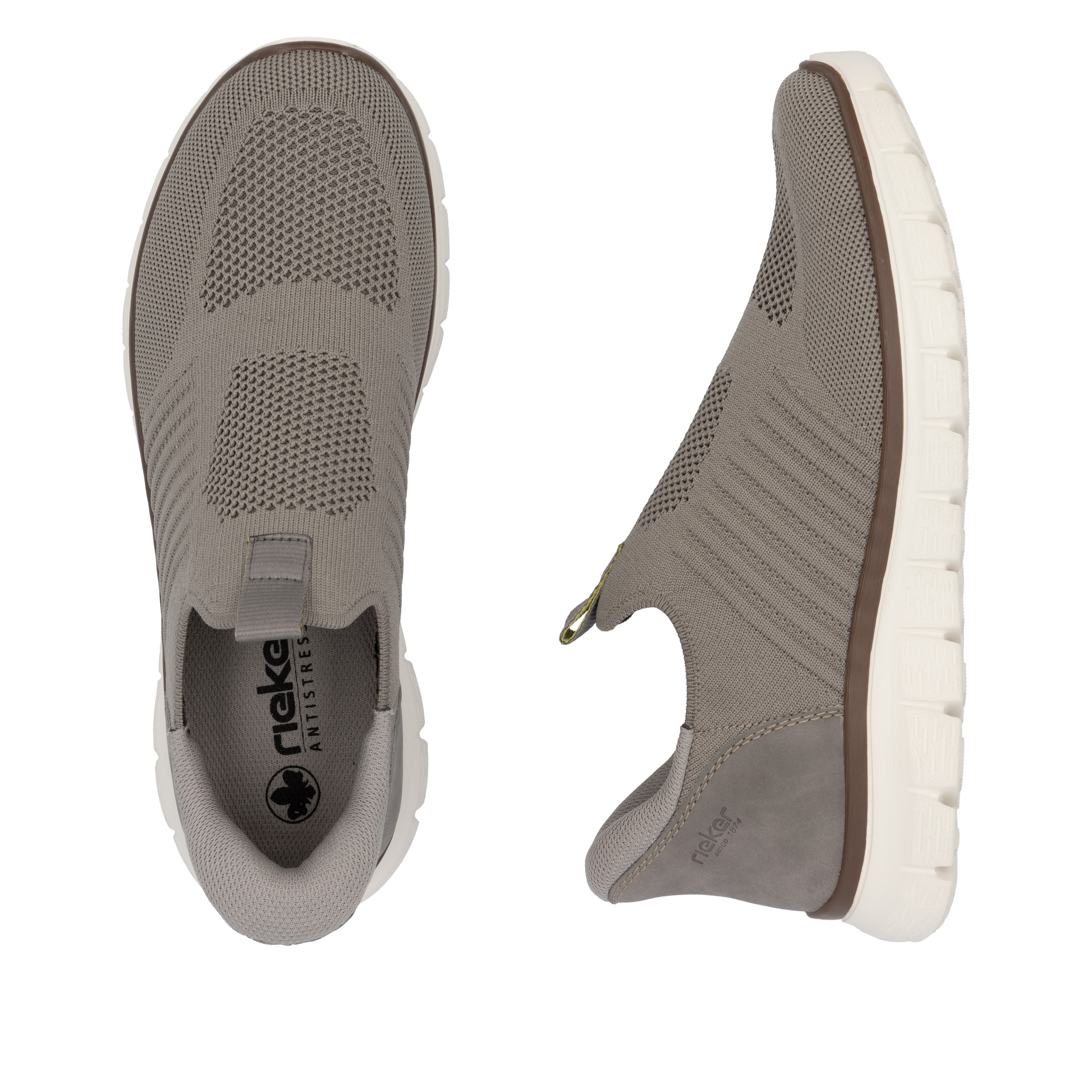 Rieker Slip-On Sneaker, Schlupfschuh, Freizeitslipper, Halbschuh mit gepolsterter Ferse
