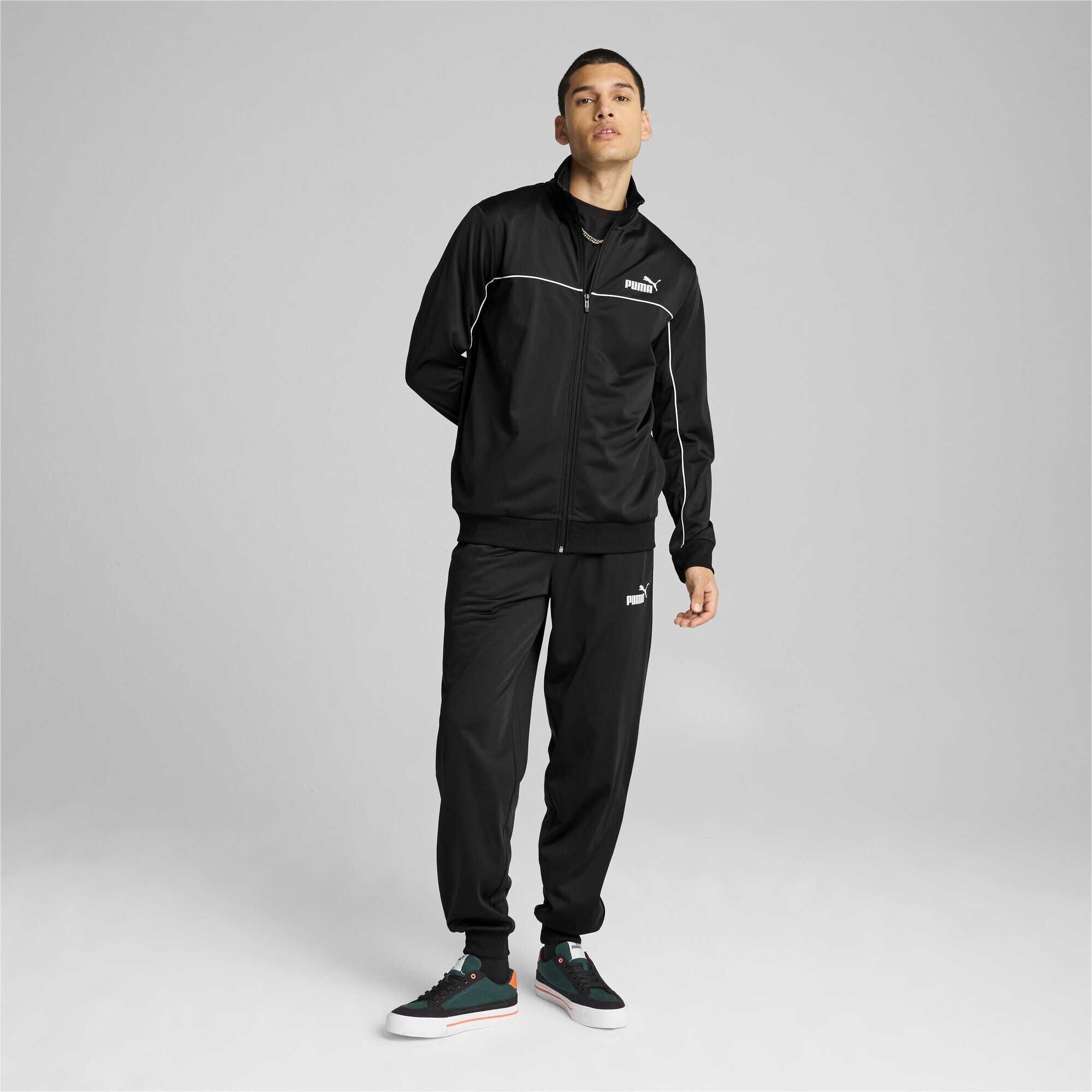 PUMA Jogginganzug »Trainingsanzug mit Paspel Herren«