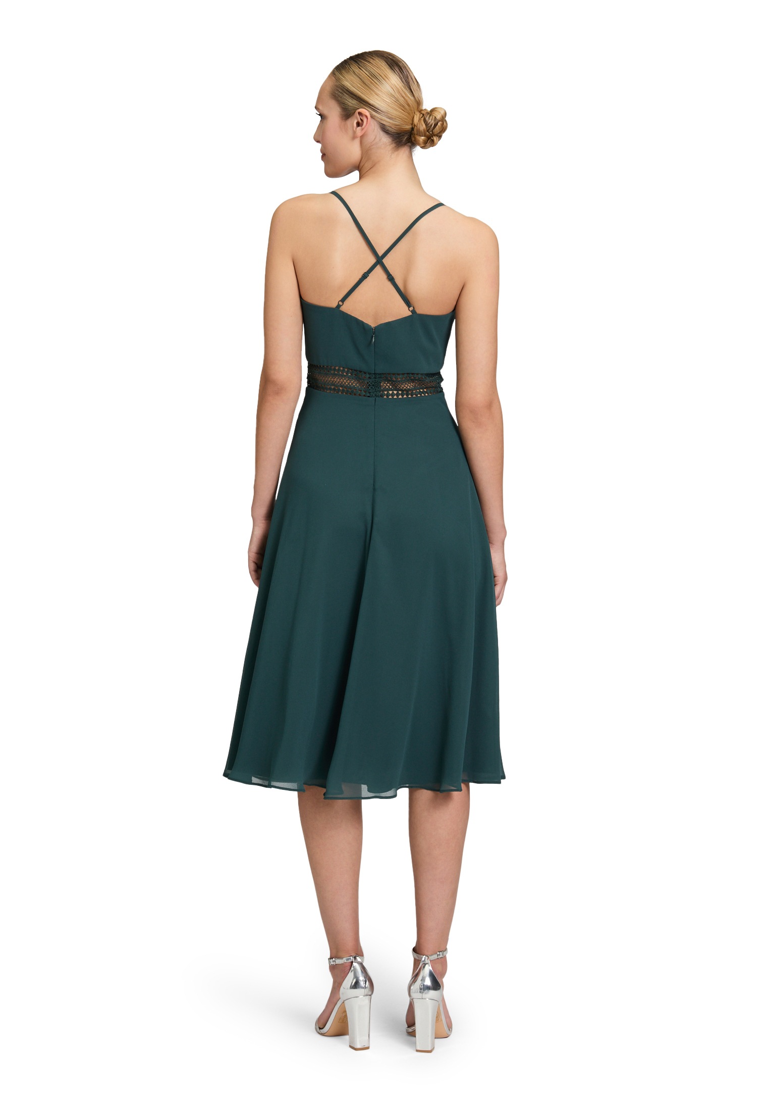 Vera Mont Cocktailkleid »Vera Mont Cocktailkleid mit Wasserfallausschnitt«, Stickerei