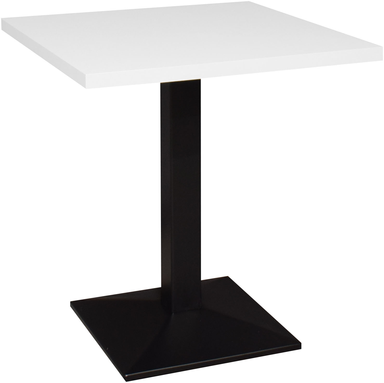Mäusbacher "Big Bistro Metall" Quadrat-Säulengestell, eckige Platte BHT 70x75x70 cm
