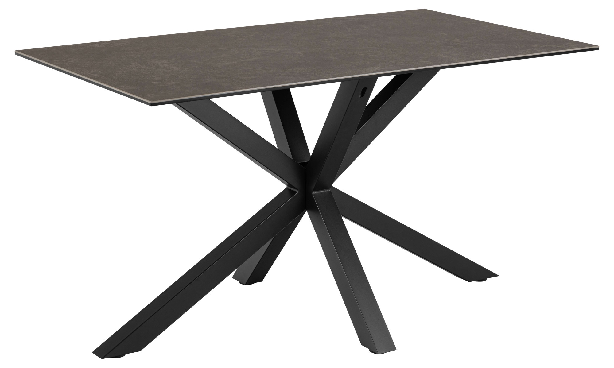 ACTONA GROUP Esstisch »Heaven«, Tisch, Tischplatte aus Keramik, Kreuzgestell, 135x80x75.5cm