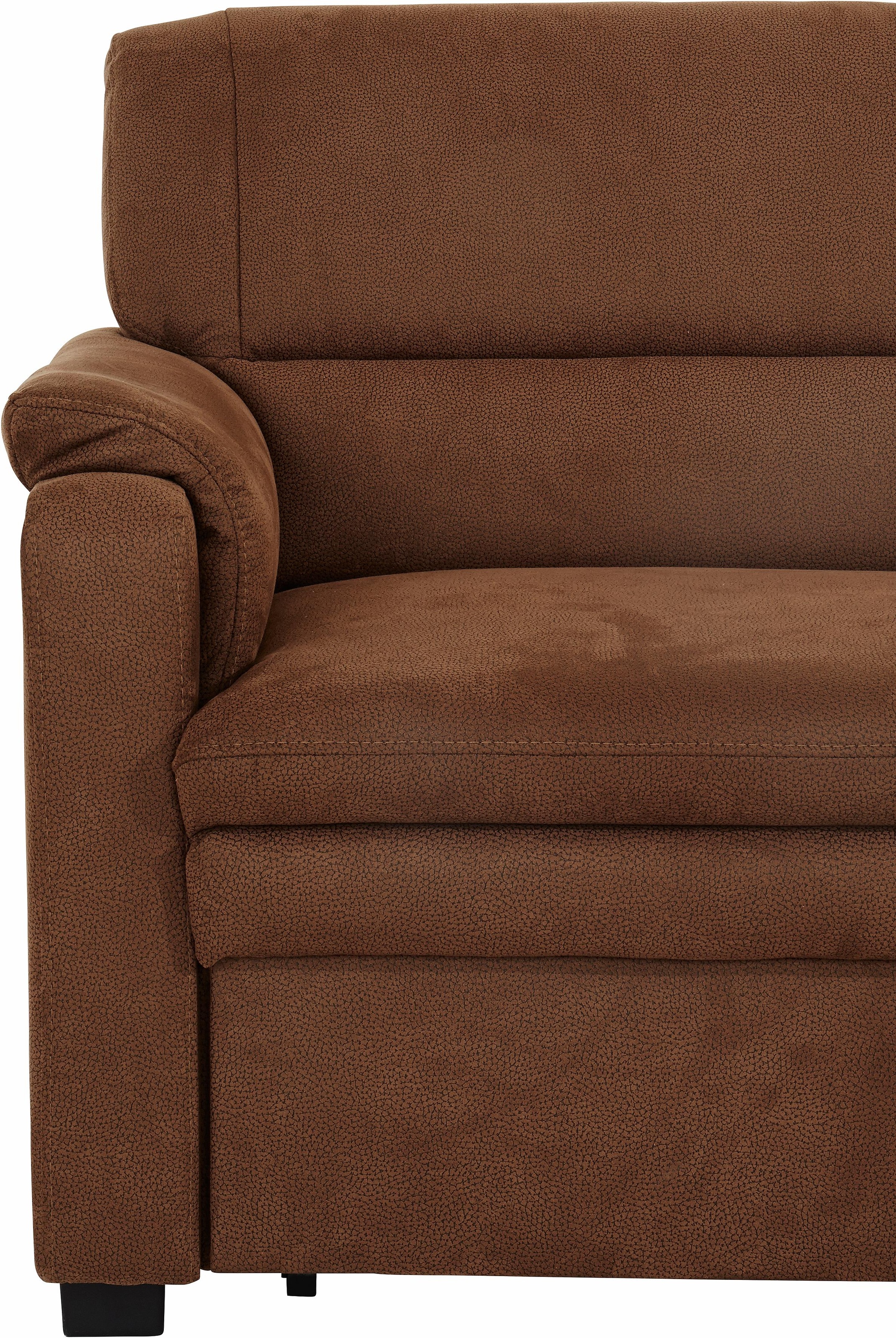sit&more Ecksofa »Pisa L-Form«, mit Federkern, wahlweise mit Bettfunktion
