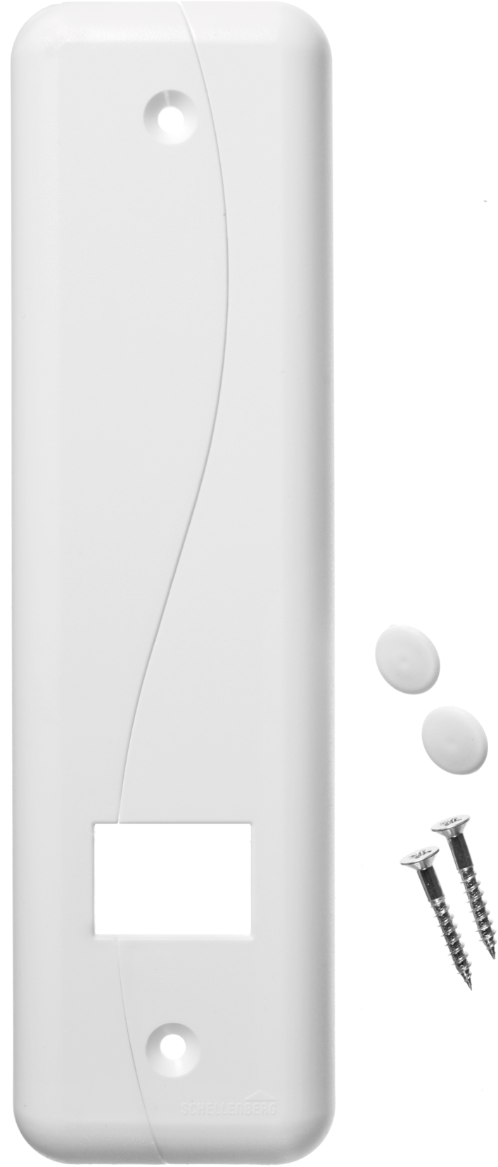 SCHELLENBERG Gurtwickler-Abdeckplatte »Duo Maxi, 18,5 cm Lochabstand, langlebig aus Kunststoff«, Rollladen Abdeckblenden für Gurtwickler und Einlasswickler