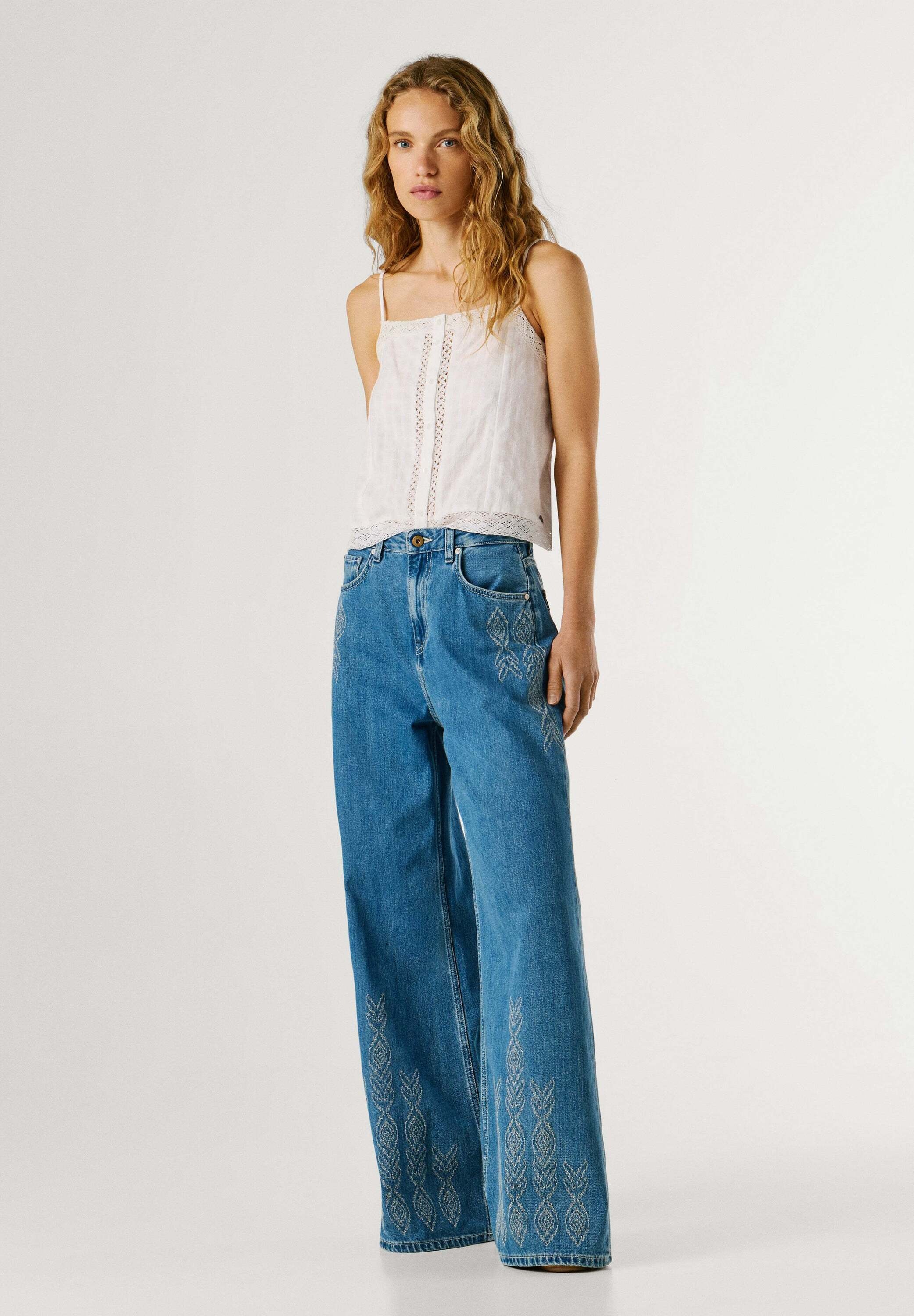 Pepe Jeans Loose-fit-Jeans »trousers WIDE LEG HW JAIMY IKAT«