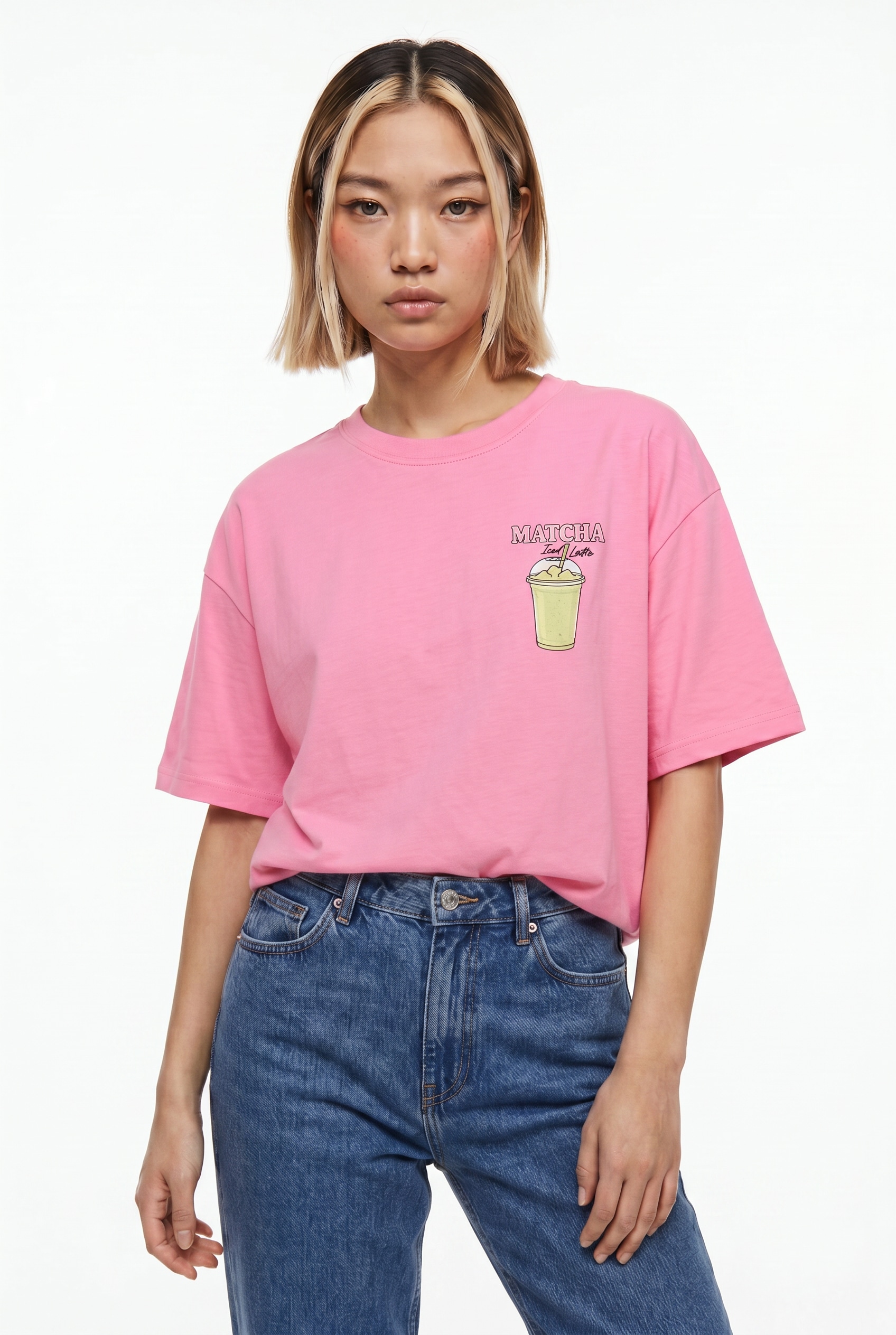 ONLY Kurzarmshirt "ONLRITA S/S PRINTED TEE CS JRS" Baumwolle, loose fit, Rundhals