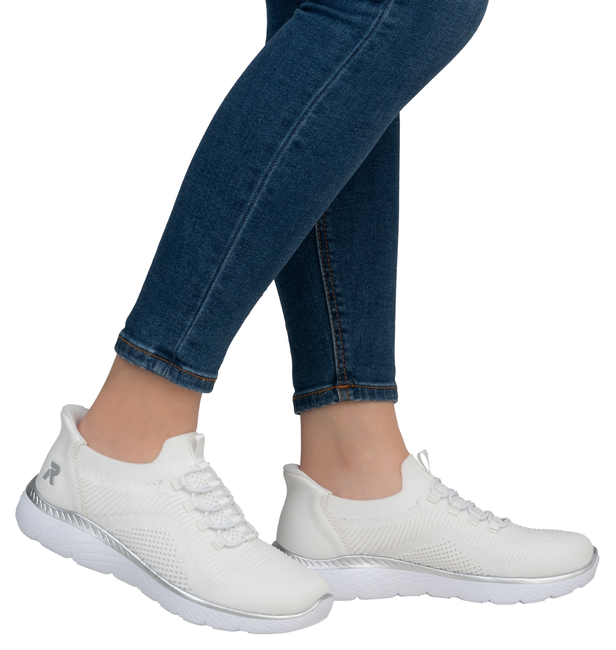 RIEKER Sport Slip-On Sneaker »Ready2GO«, Halbschuh, Freizeitschuh, Slipper mit MemoSoft-Innensohle