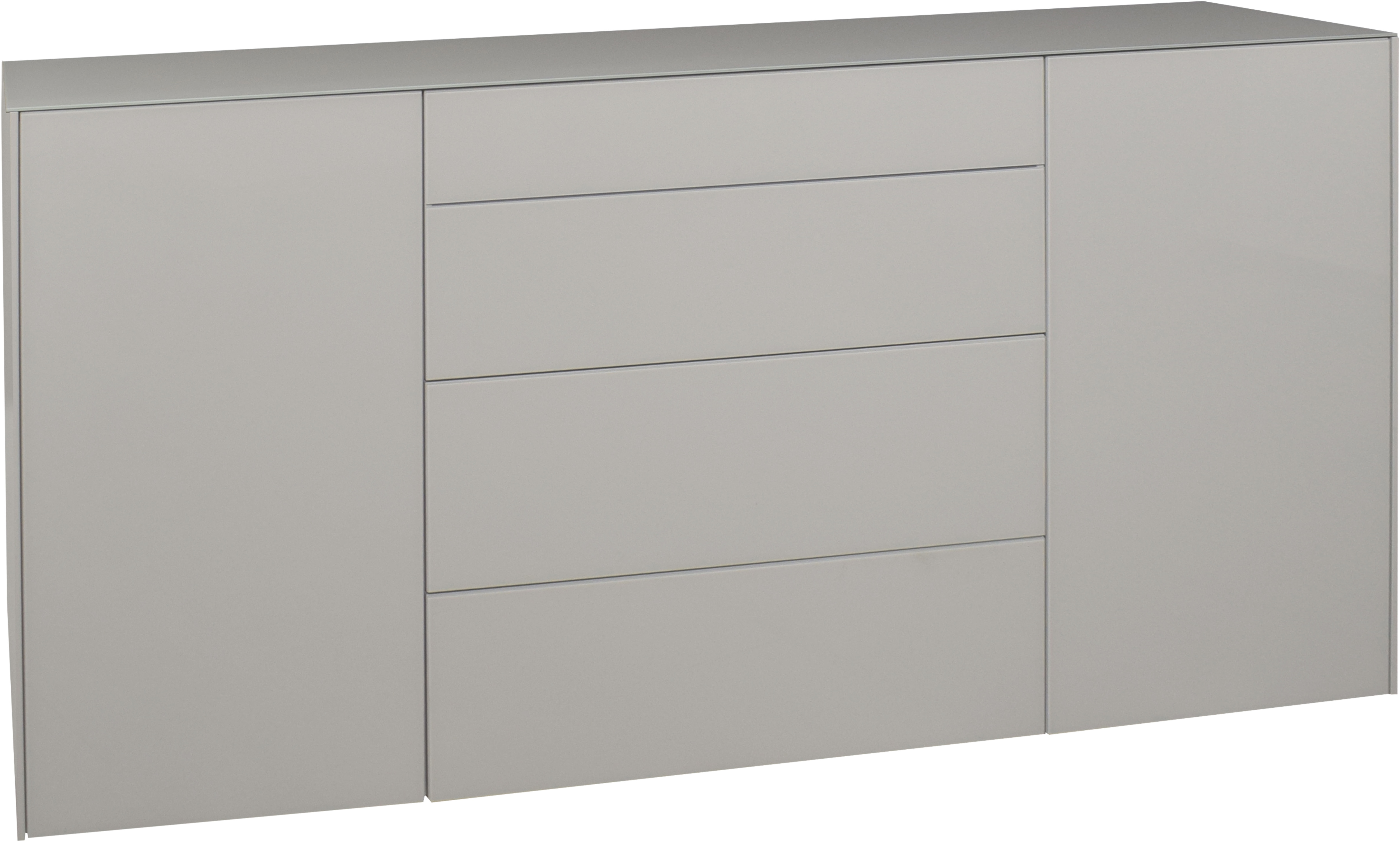 Mäusbacher Kommode "Imola" Kommode mit Glasfront und Glasoberplatte