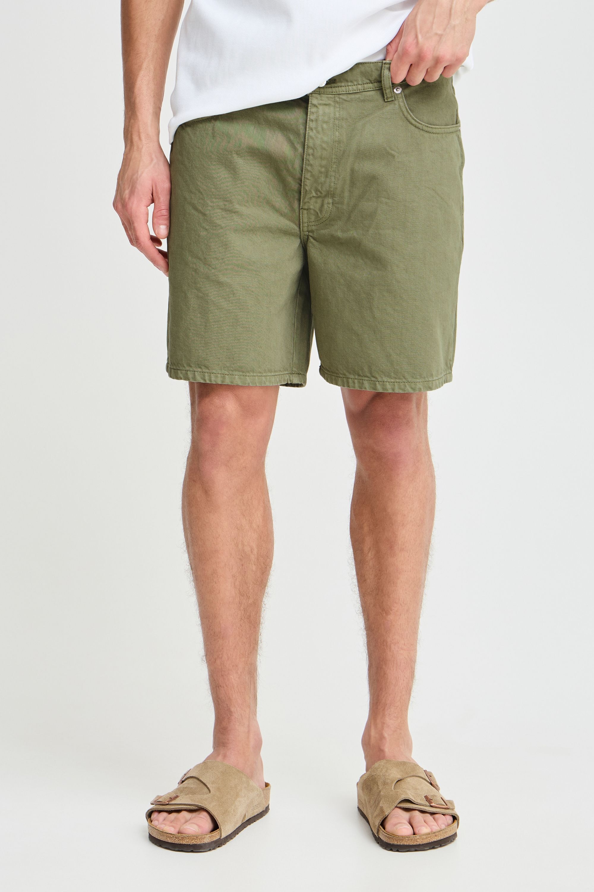 !solid Jeansshorts SOLID "Shorts SDRYAN COLOUR SHO", Herren, Gr. XL, N-Gr, braun (vetiver), Obermaterial: 100% Baumwolle CO., Jeans Jeansshorts 2
