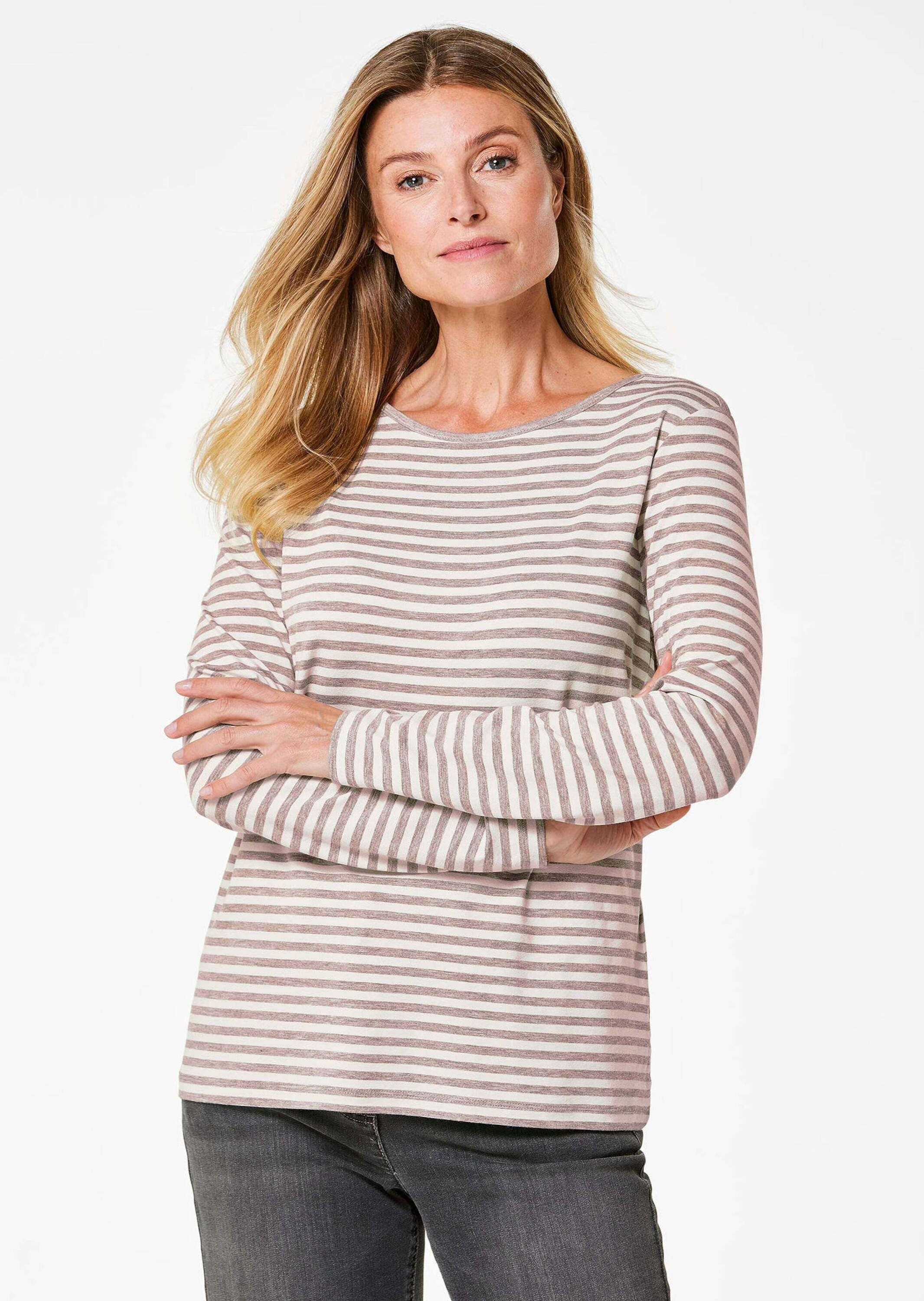 GOLDNER Longpullover »Ringelshirt mit U-Boot-Ausschnitt«