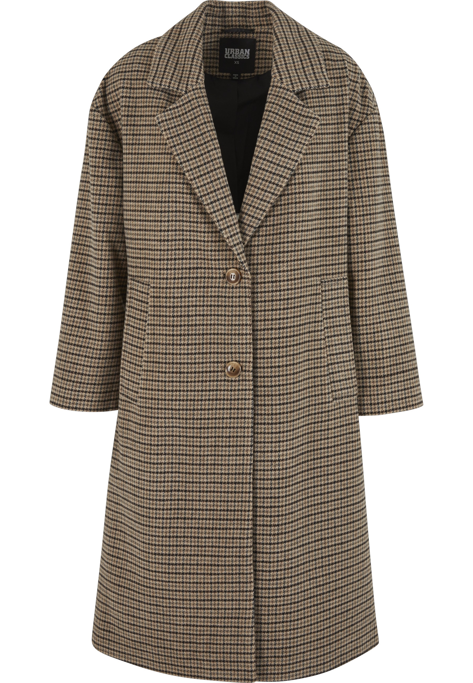 URBAN CLASSICS Winterjacke "Urban Classics Ladies Oversized Plaid Coat" 1 S günstig online kaufen
